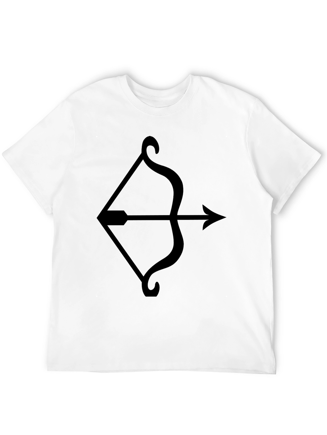 Black Archer Tee - Bow and Arrow Graphic T-Shirt view 12