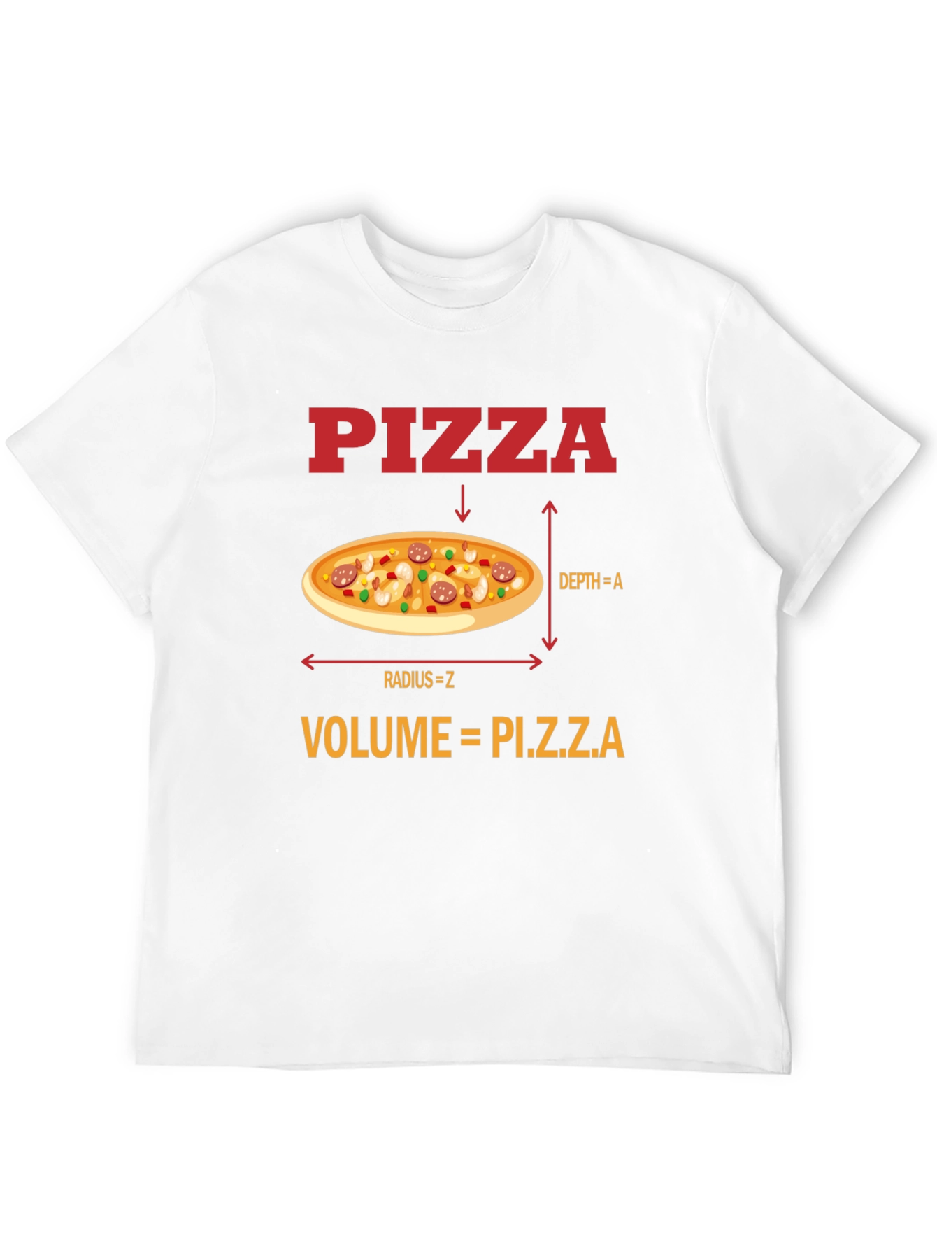 Black Pizza Volume Funny Math T-Shirt view 12