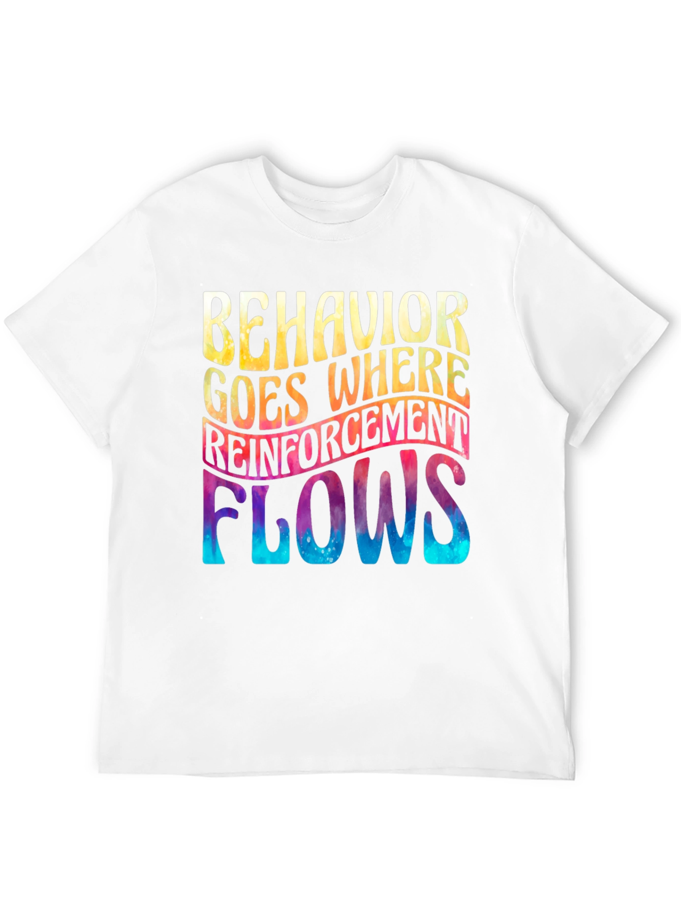 Black Behavior Reinforcement Flows Graphic Tee view 12