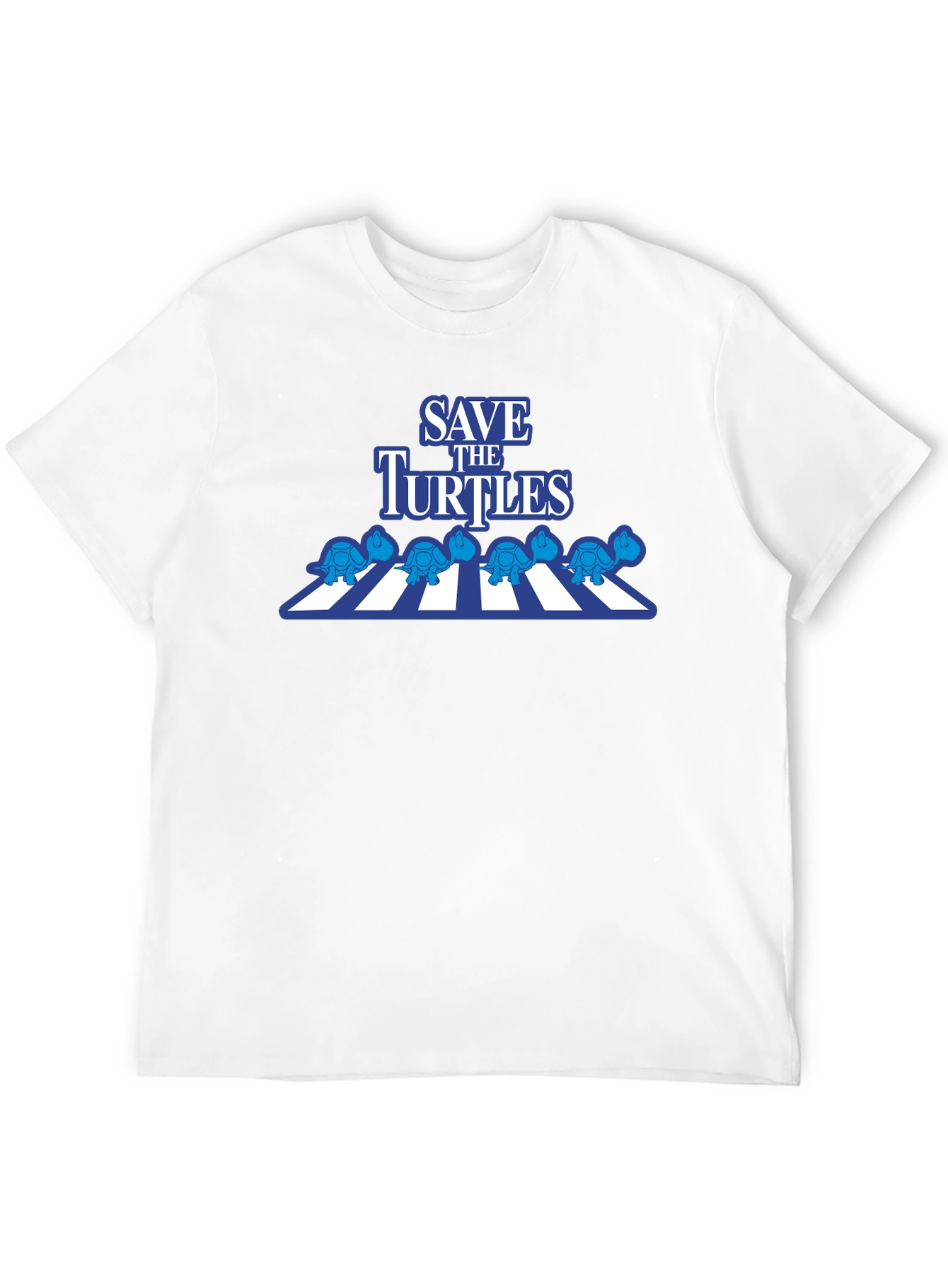 Black Save the Turtles T-Shirt - Abbey Road Style view 12