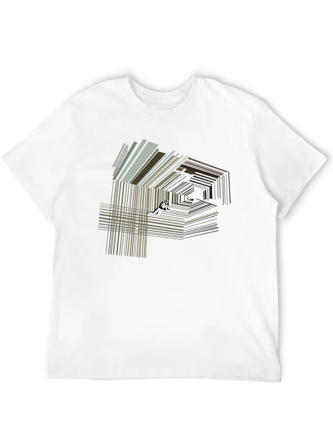Black Abstract Graphic T-Shirt: Unique Design view 12