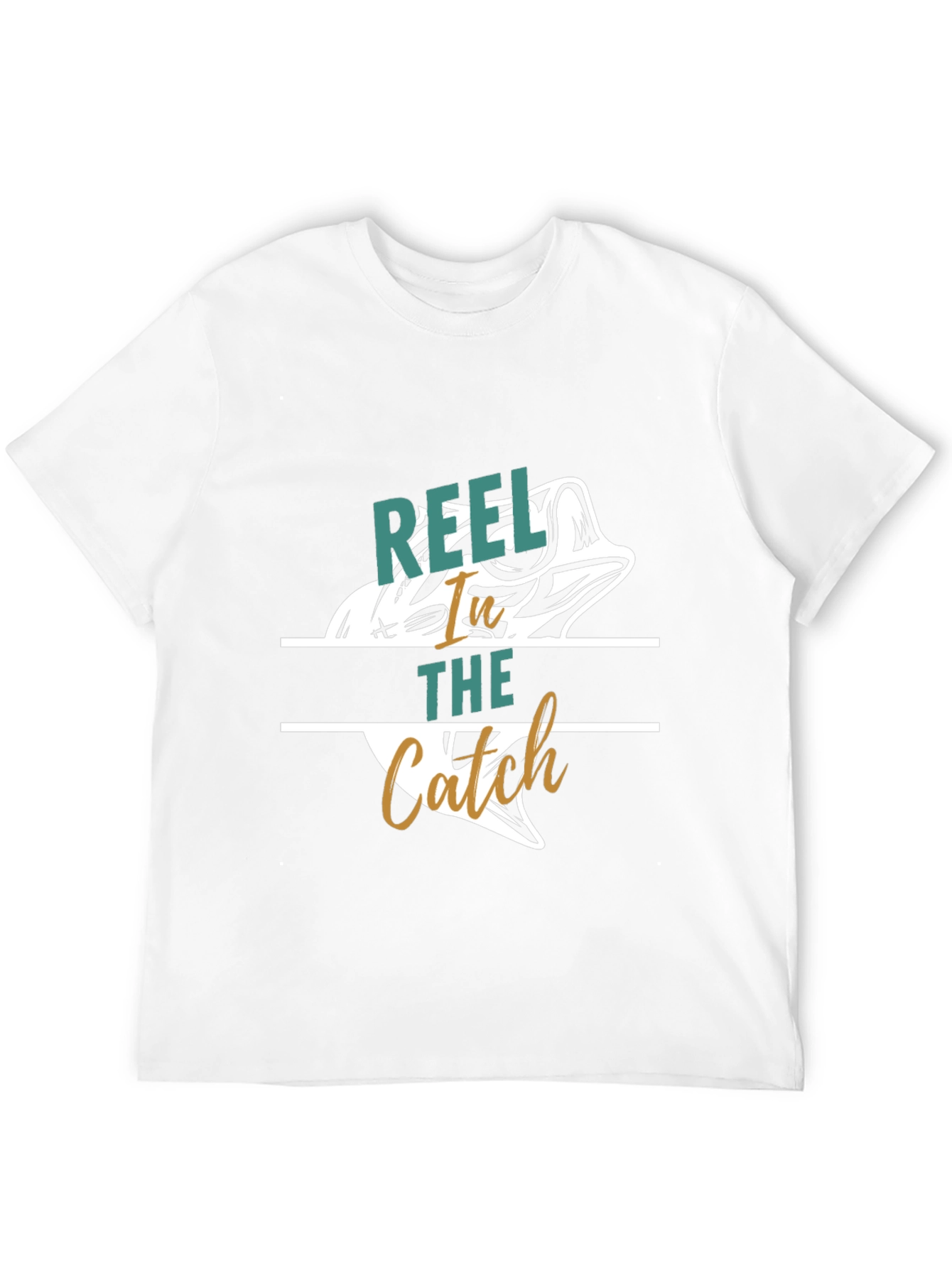 Black Reel It In Catch Fish Graphic Tee view 12