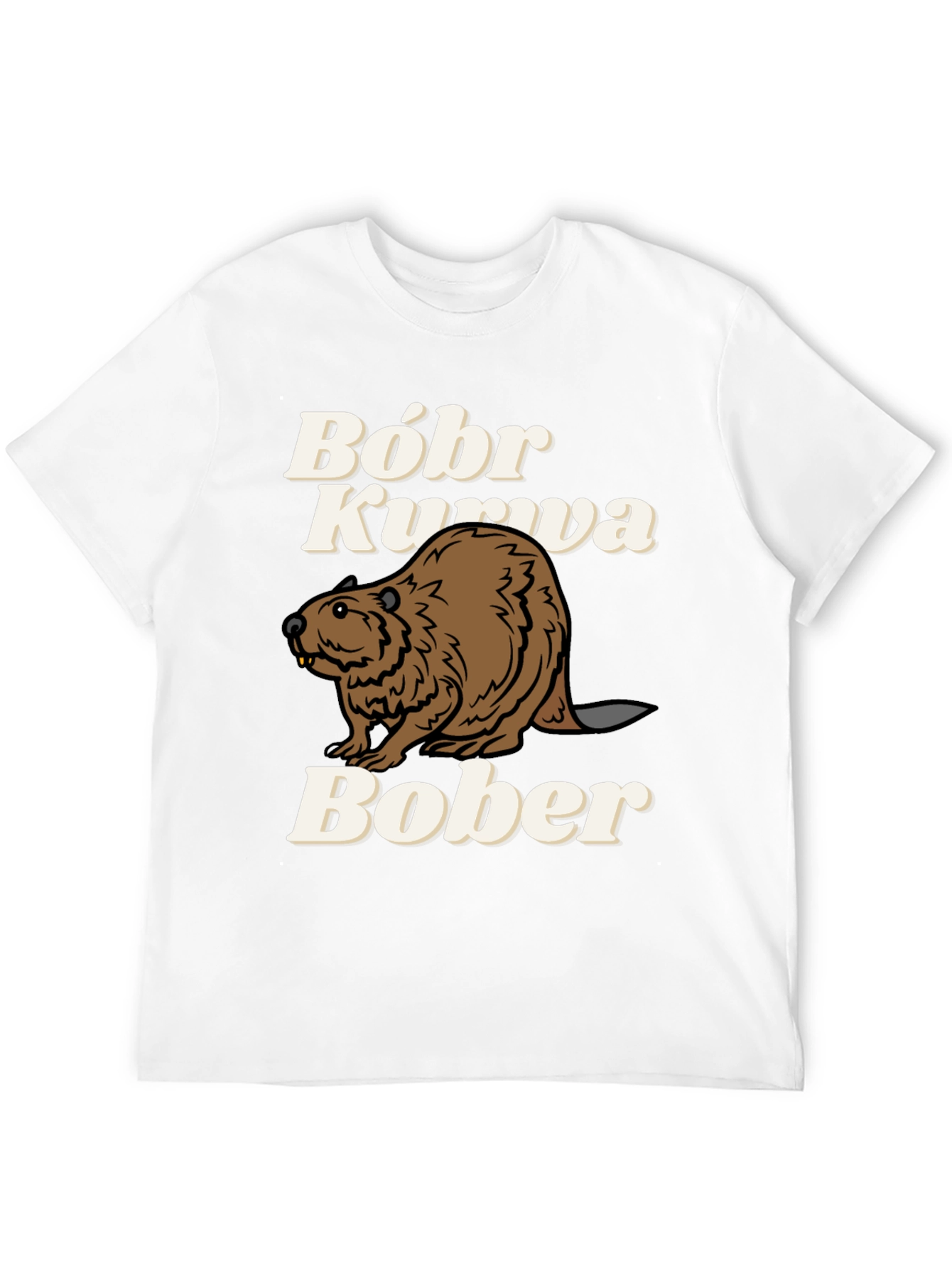 Black Bóbr Kurva Bober Funny Beaver T-Shirt view 12