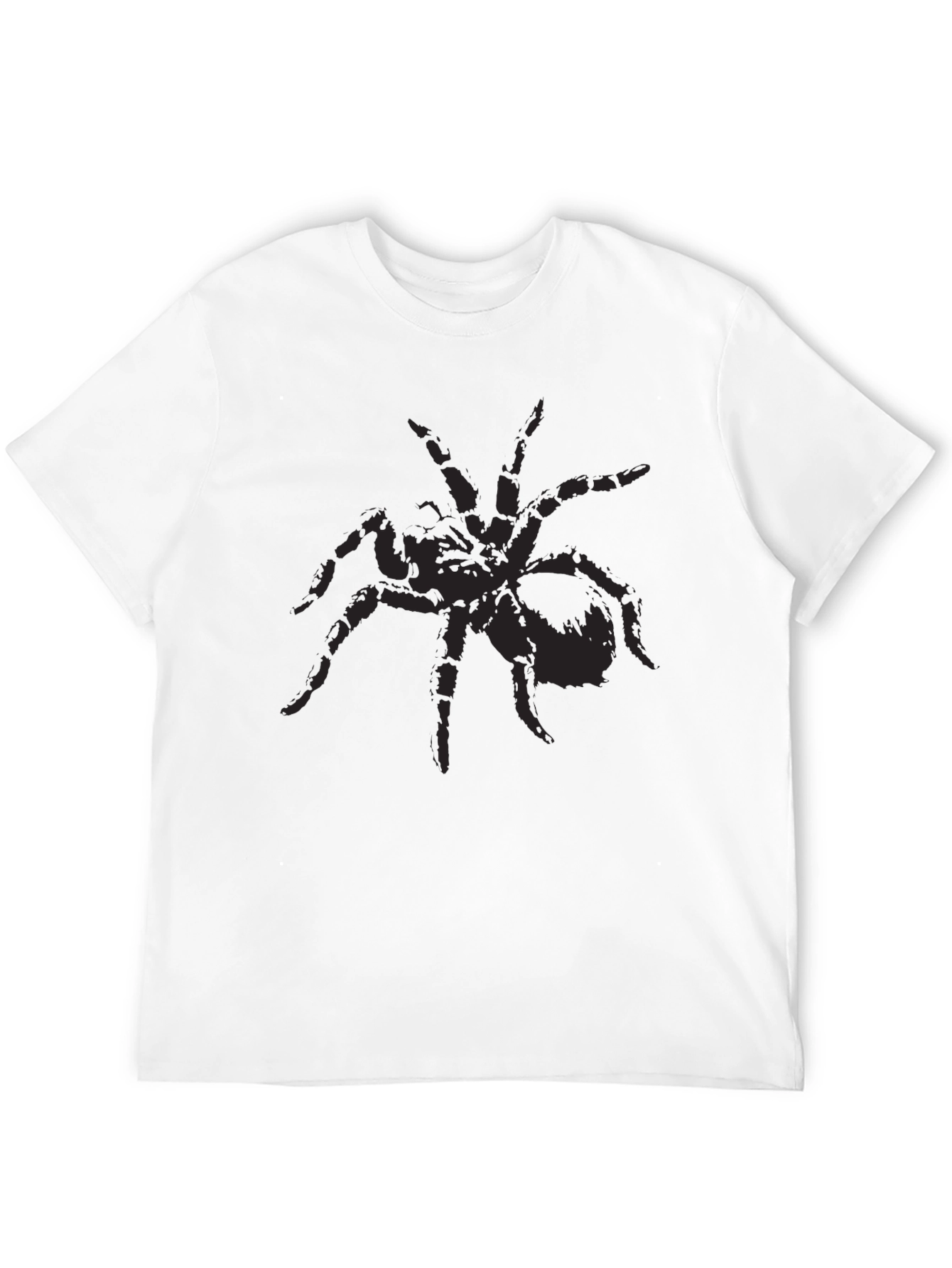 Black Black Spider Graphic Tee - Creepy Cool Design view 12