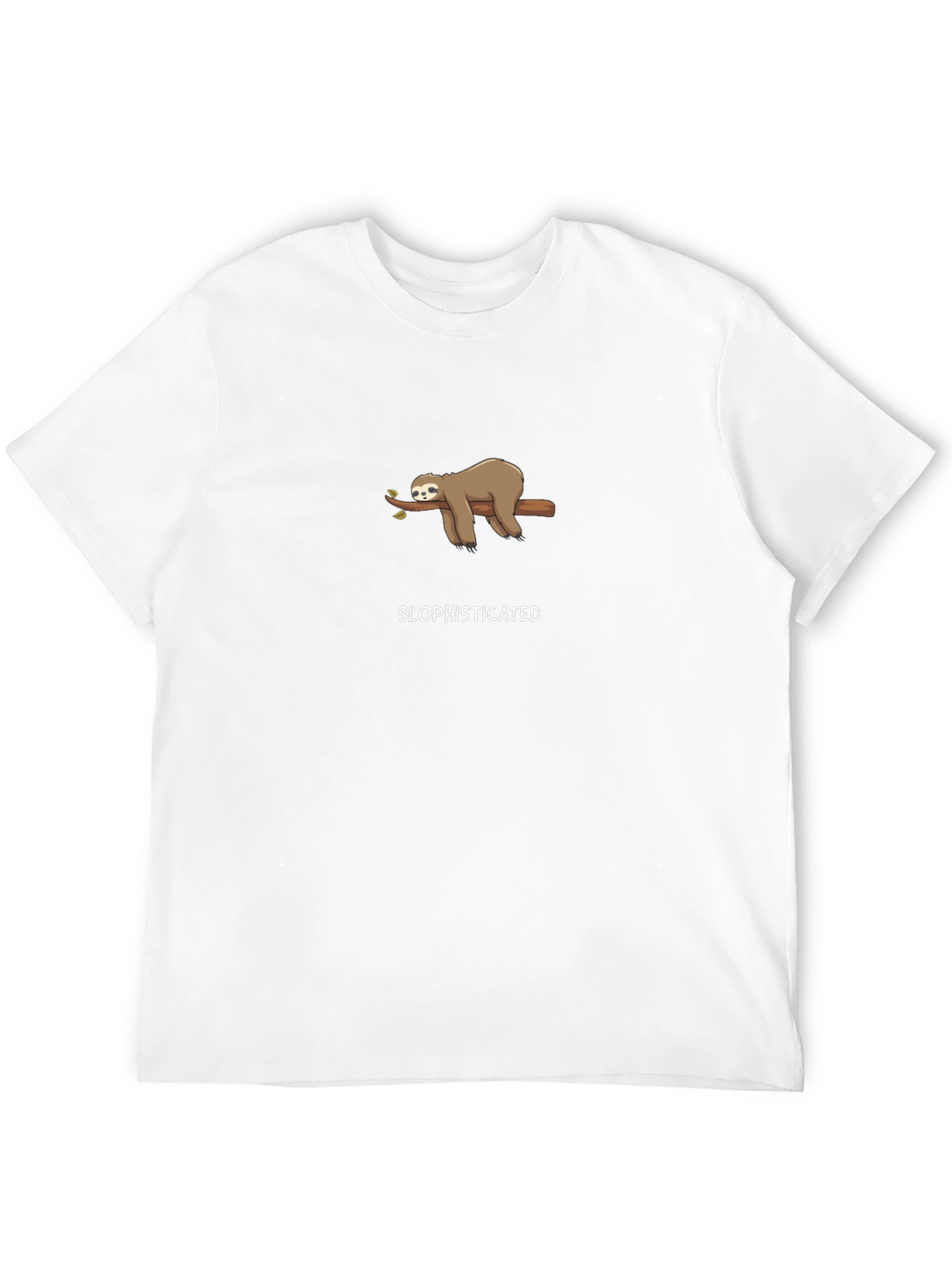 Black Slophisticated Sloth T-Shirt - Relaxed Style view 12