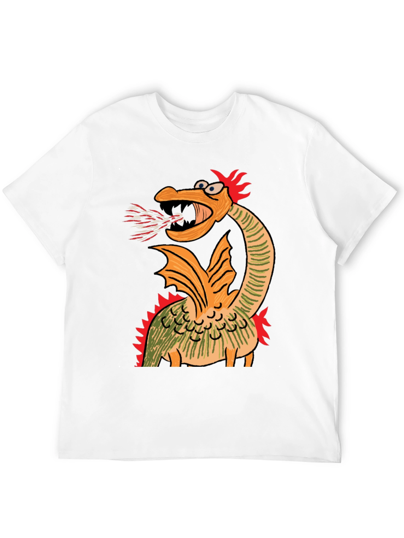 Cartoon Dragon Graphic Tee - Quirky Design - 12