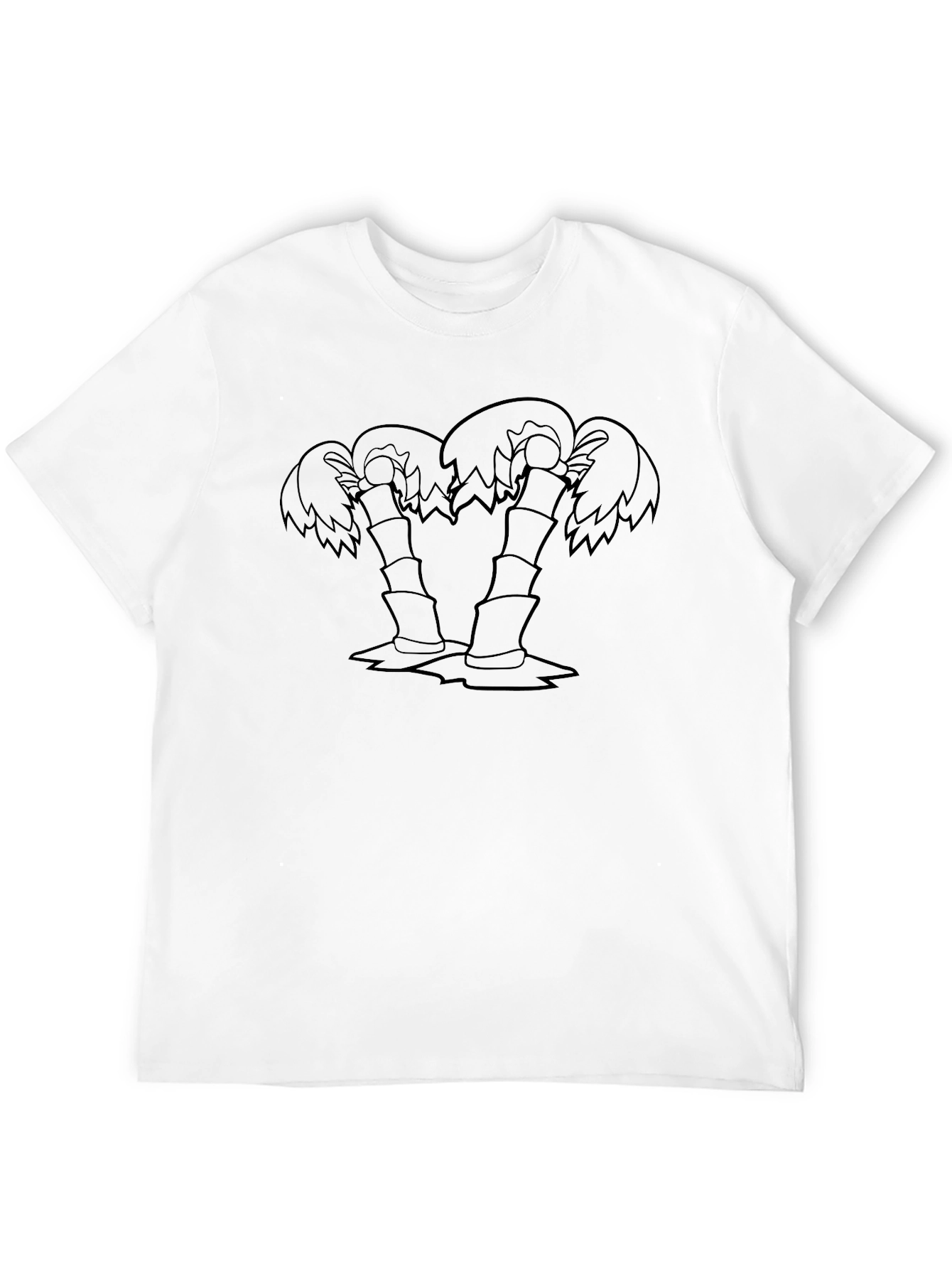 Black Tropical Palm Tree Graphic T-Shirt - Black view 12