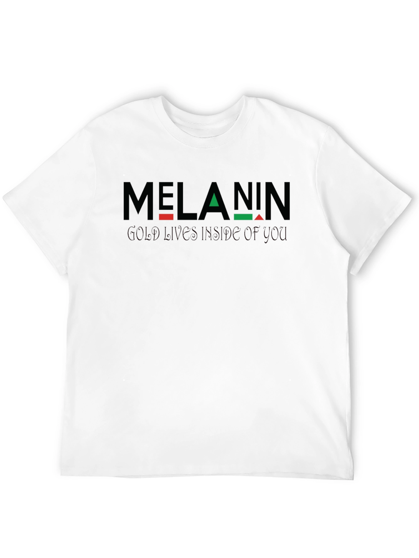 Black Melanin Gold Inside T-Shirt - Black Pride view 12