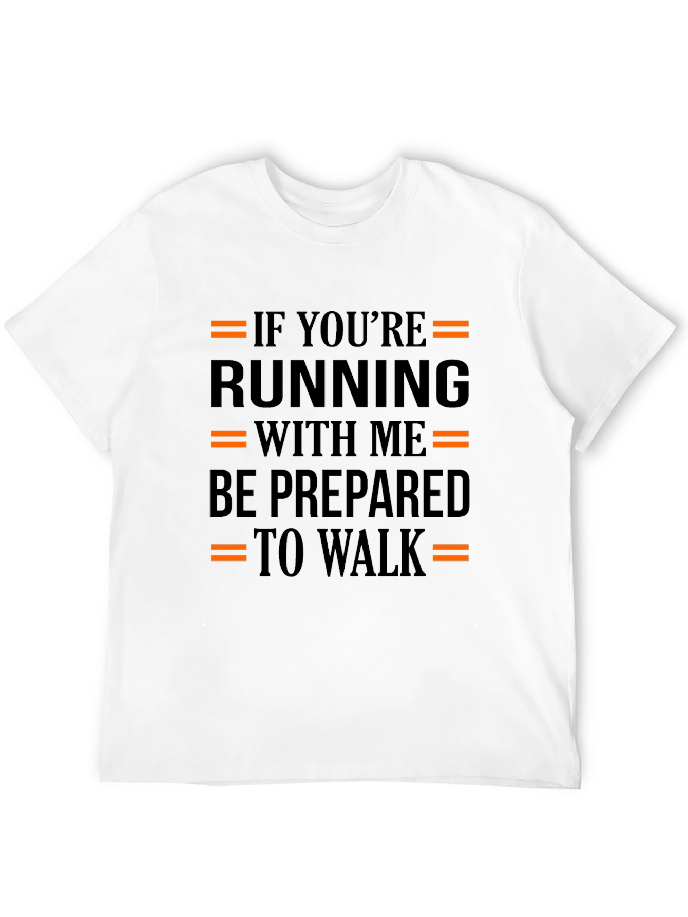 Black Funny Running T-Shirt - Be Prepared to Walk view 12