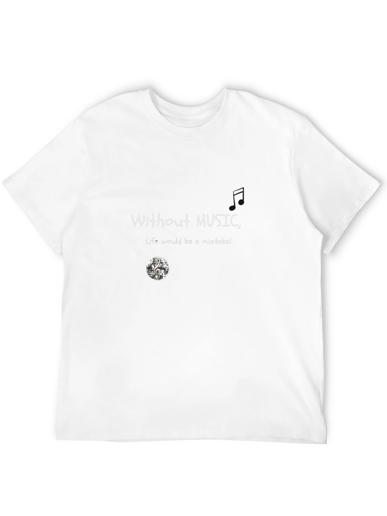 Black Music Lover T-Shirt: Without Music, Life Would Be A Mistake! view 12