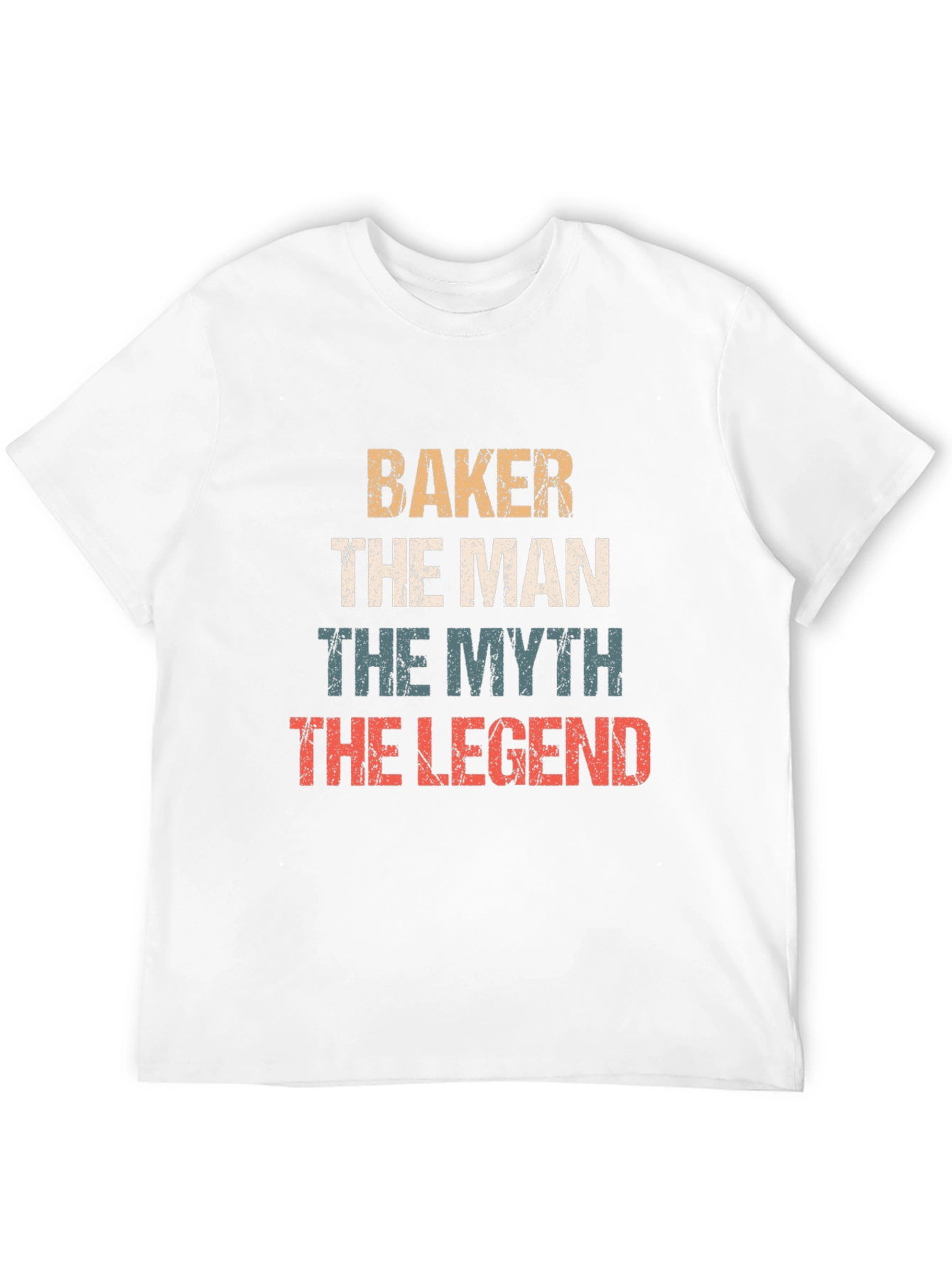 Black Baker The Man Myth Legend Graphic T-Shirt view 12