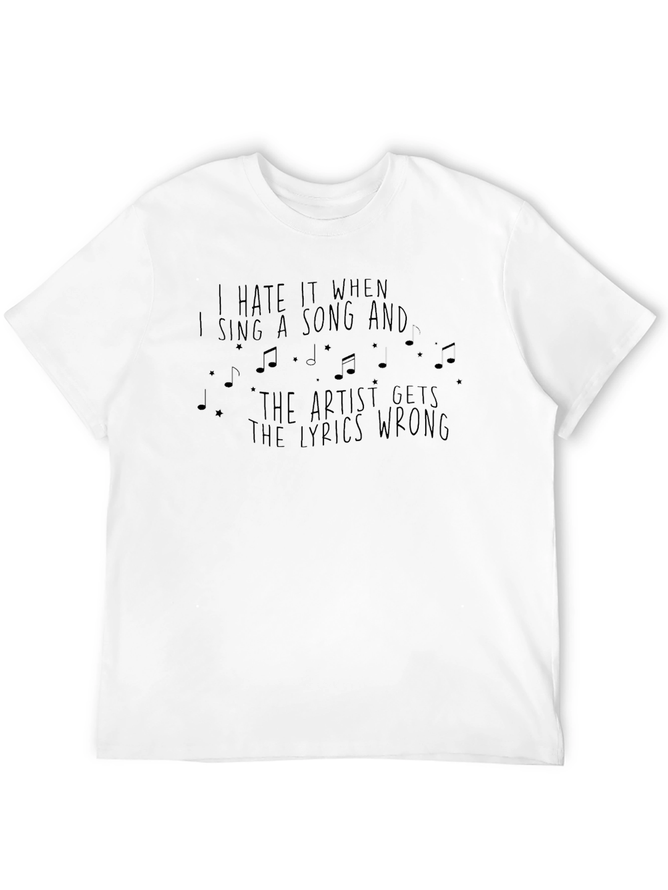 Black Funny Music Lover T-Shirt view 12