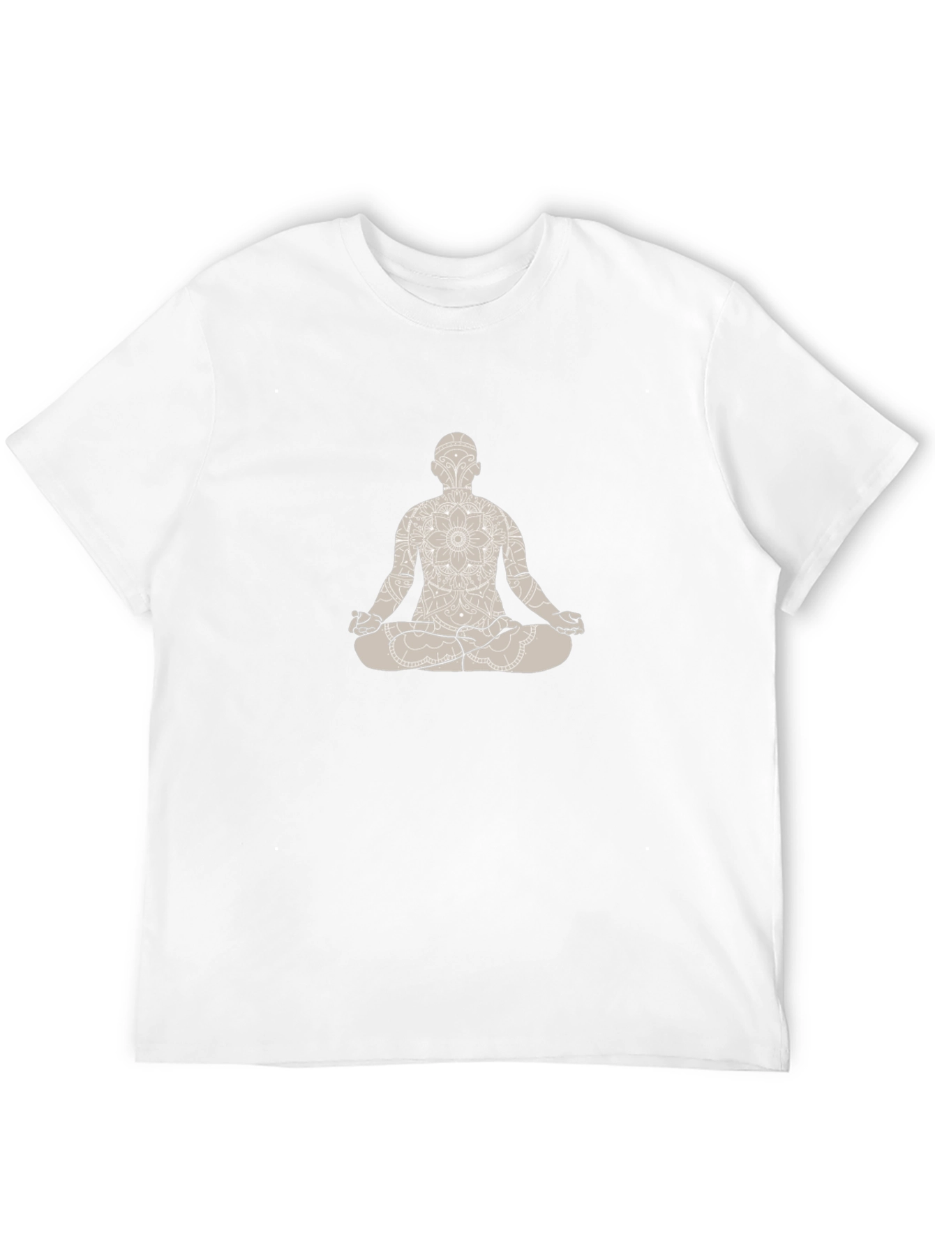 Black Meditative Man Graphic Tee - Black view 12
