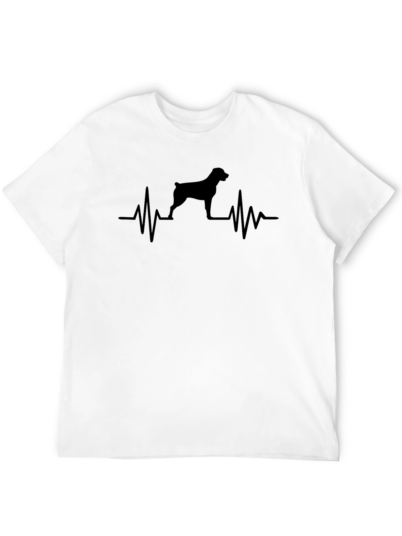 Black Dog Heartbeat T-Shirt - Black view 12