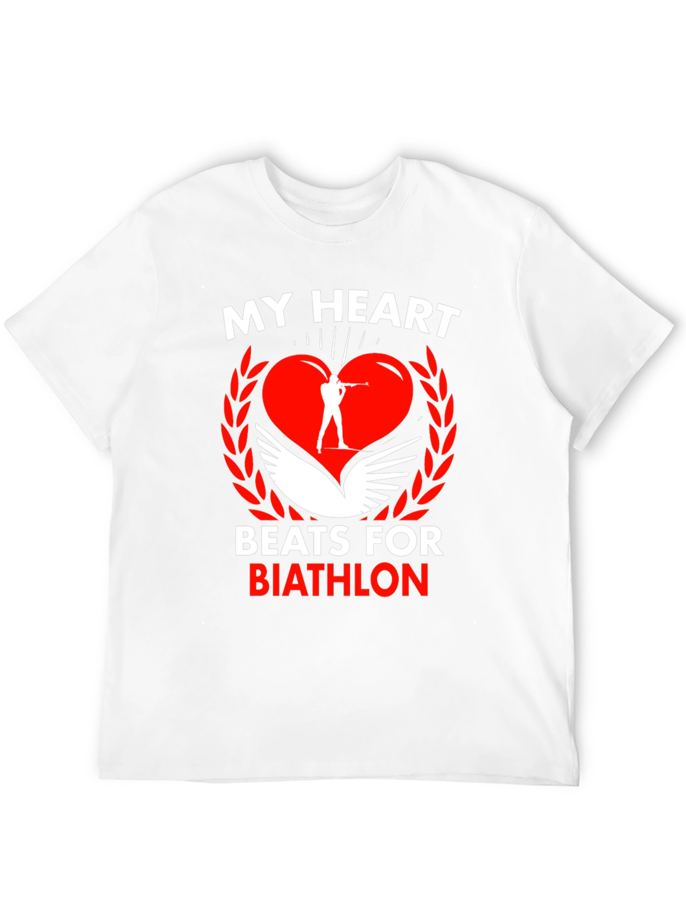 Black Biathlon Heartbeat T-Shirt view 12