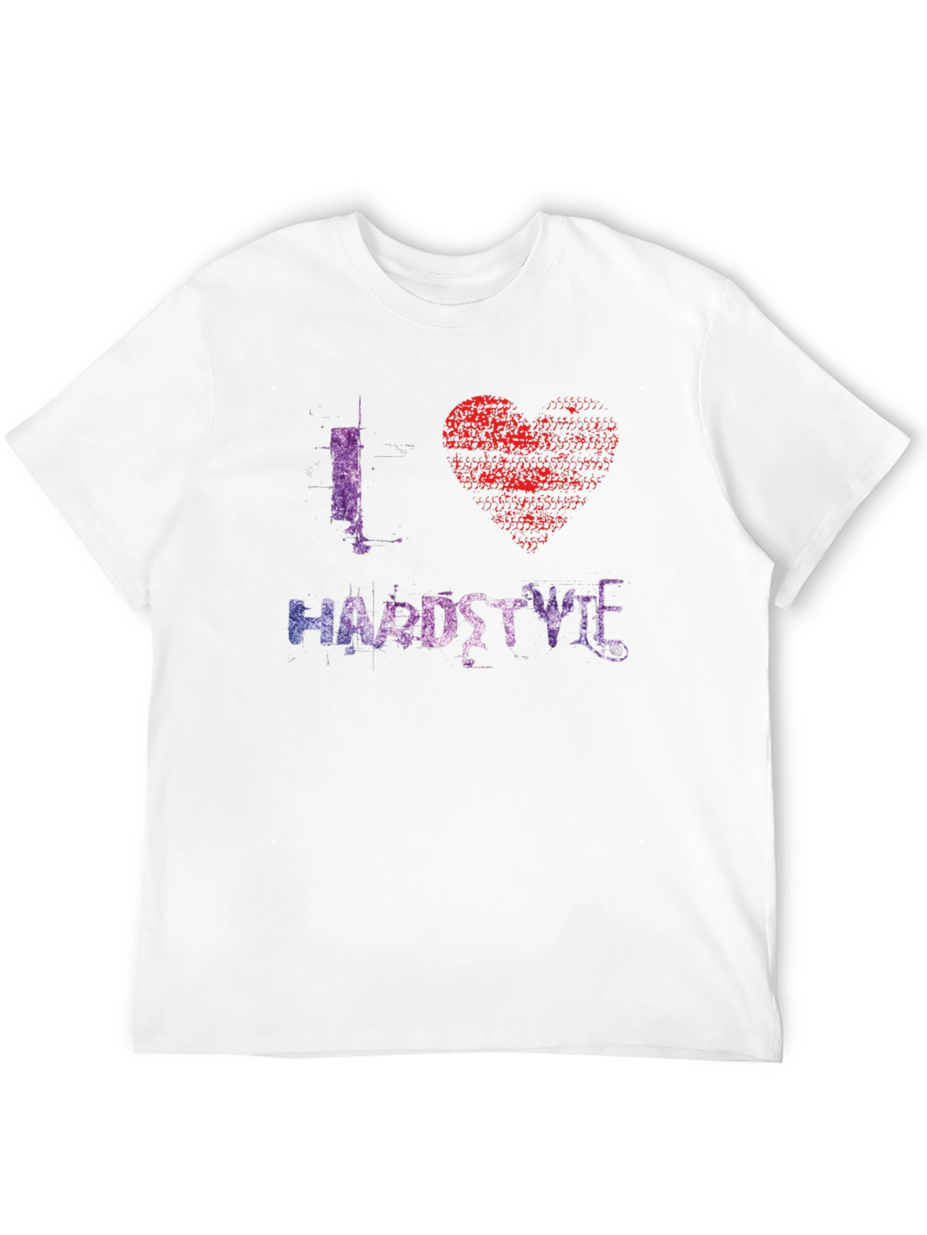 Black I Heart Hardstyle Graphic Black T-Shirt view 12