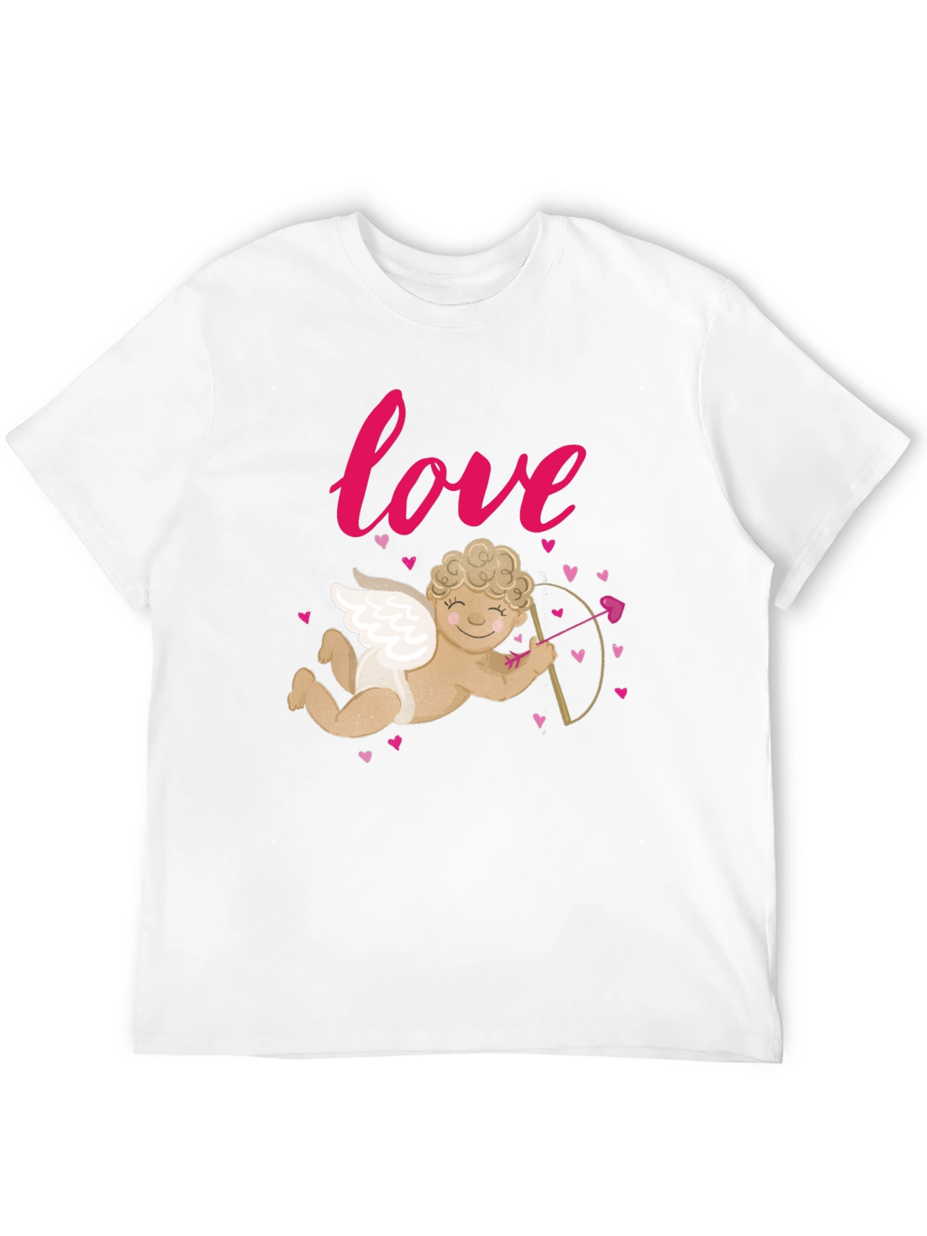 Black Love Cupid Valentine's Day Graphic T-Shirt view 12