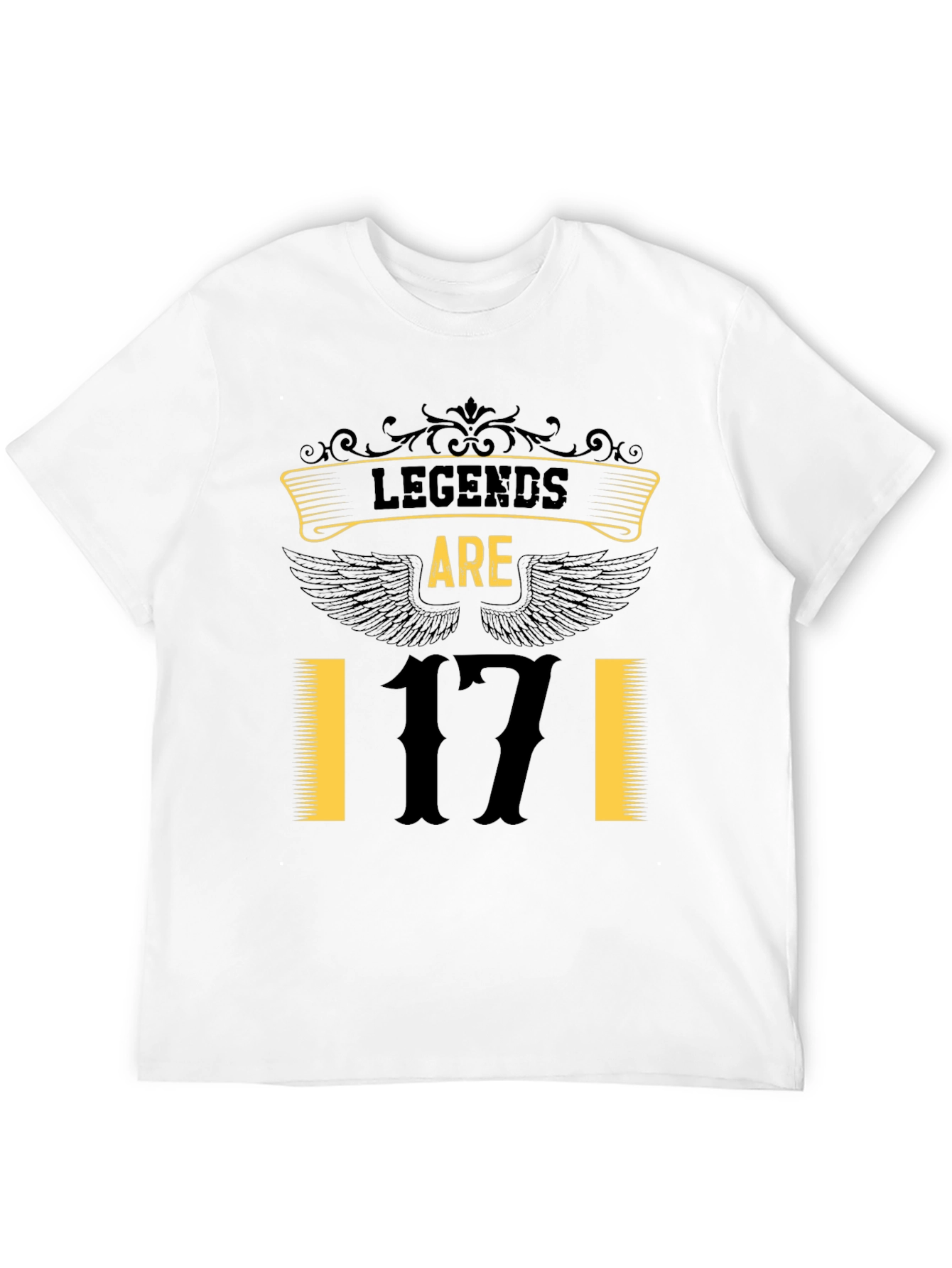 Black Legends Are 17 Black Graphic Tee view 12