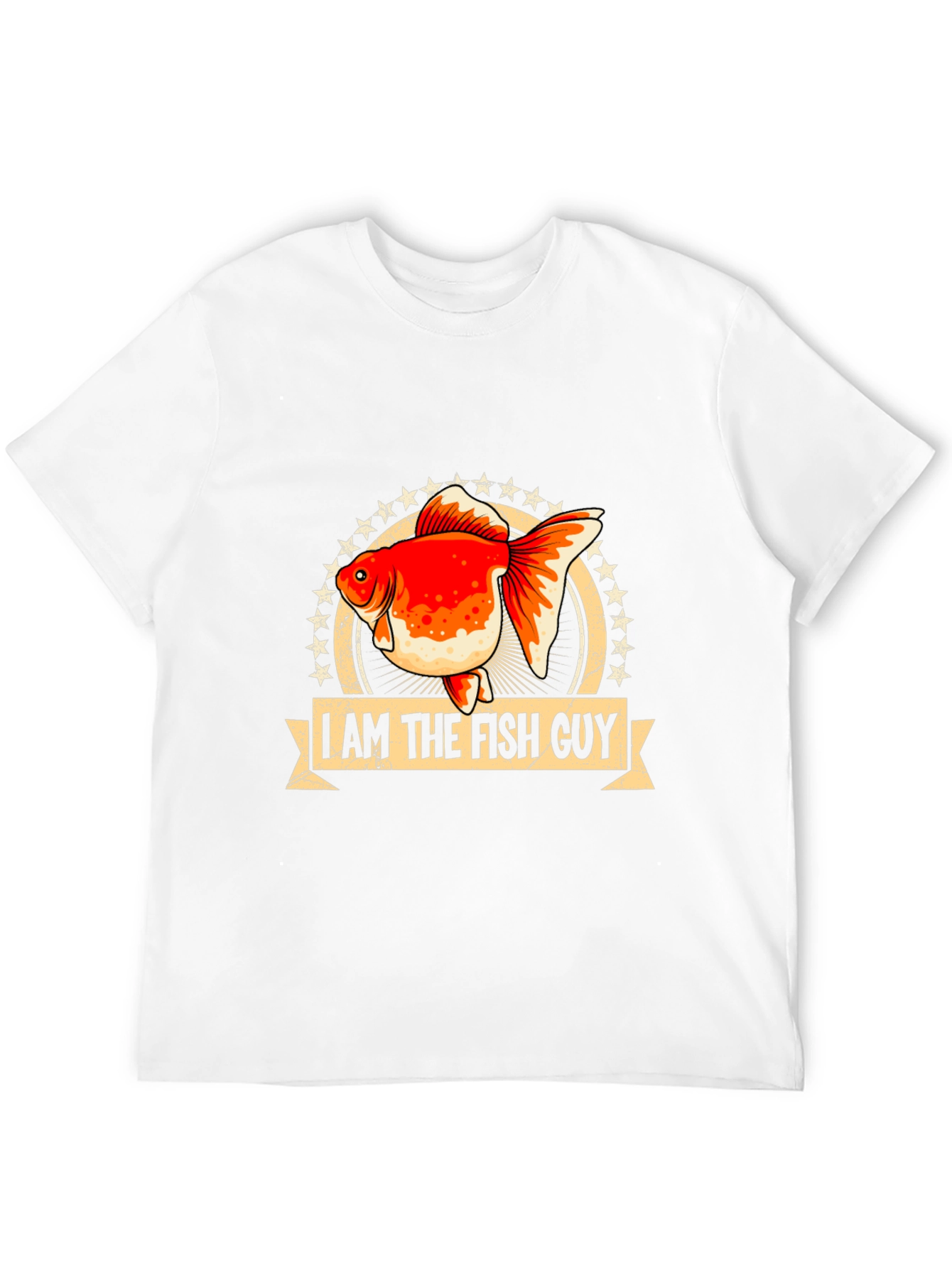 Black I Am The Fish Guy T-Shirt view 12