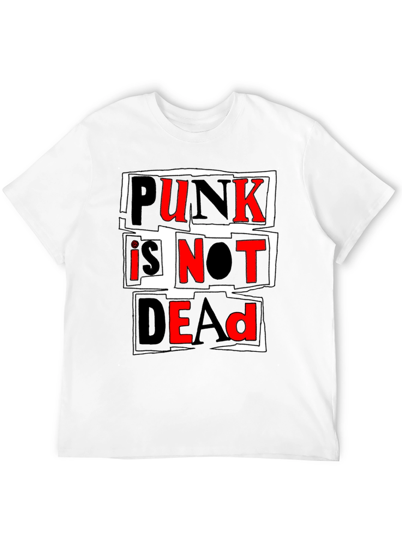 Black Punk Is Not Dead Graphic T-Shirt view 12