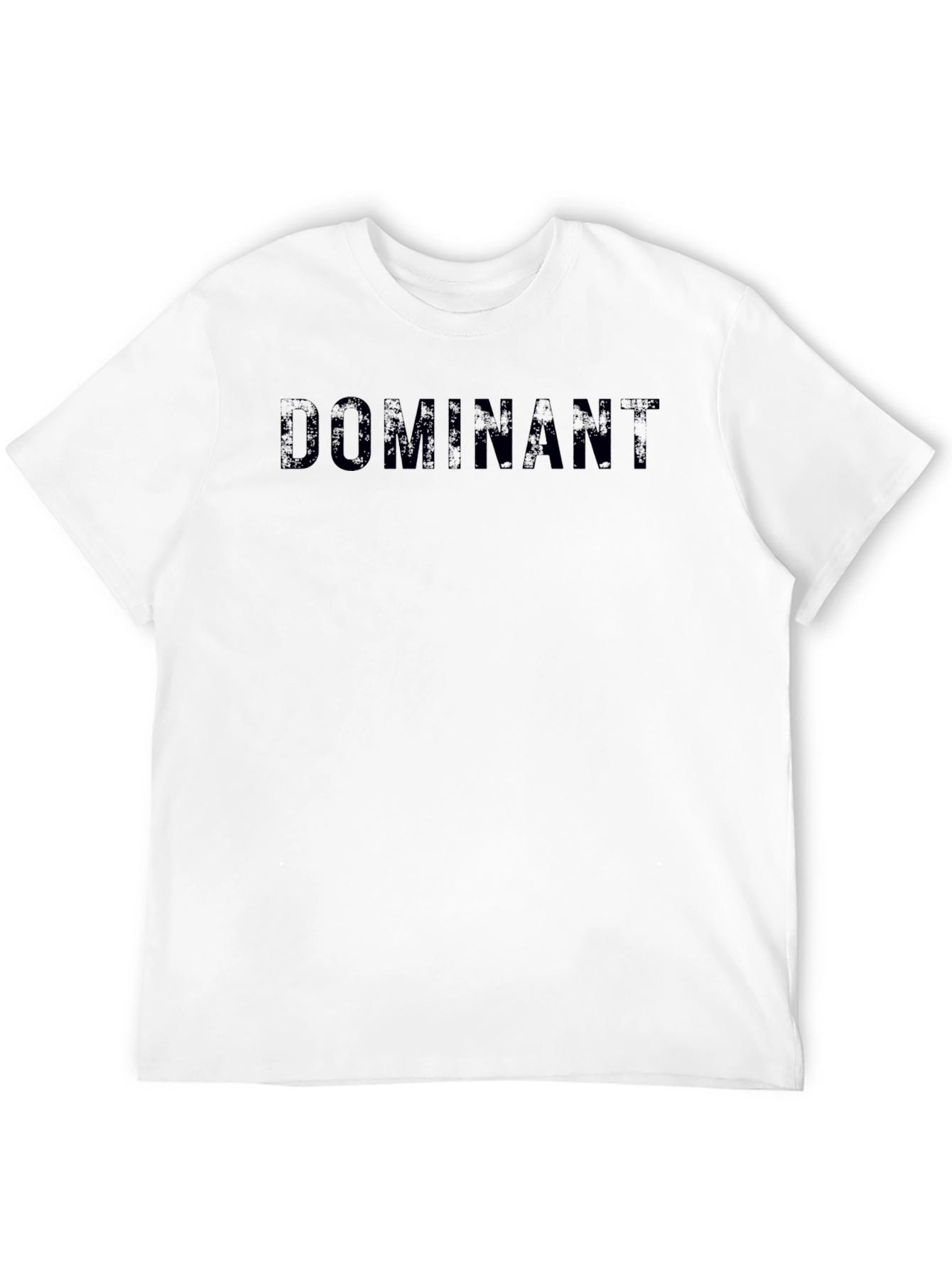 Black Dominant Black T-Shirt Casual Streetwear Style view 12