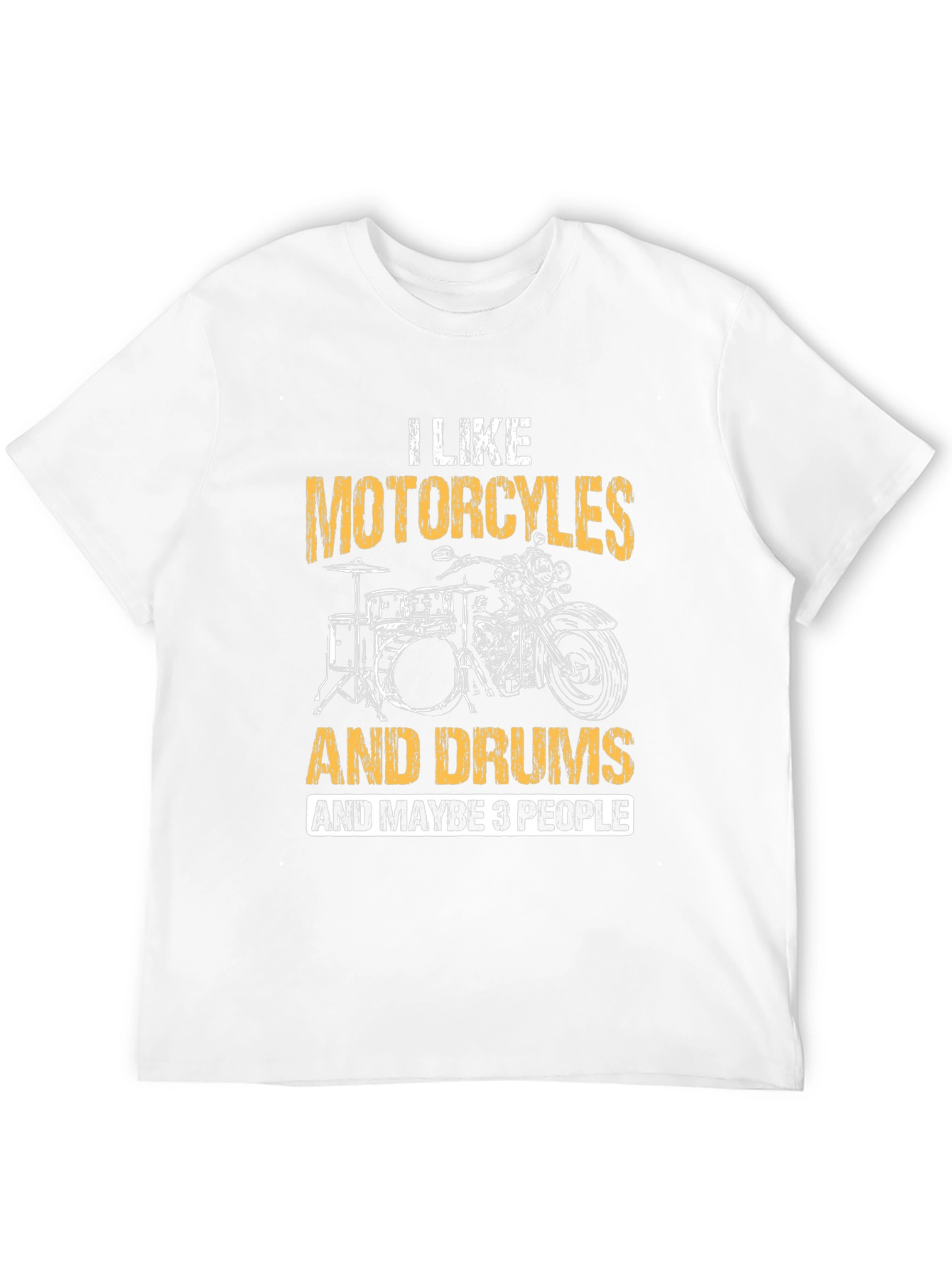 Black Motorcycles Drums & Maybe 3 People T-Shirt view 12