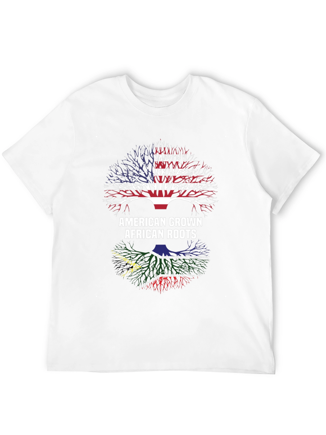 Black American Grown African Roots T-Shirt view 12