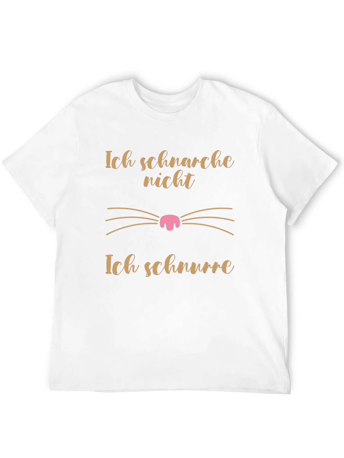 Black Ich Schnarche Nicht Funny Cat T-Shirt view 12
