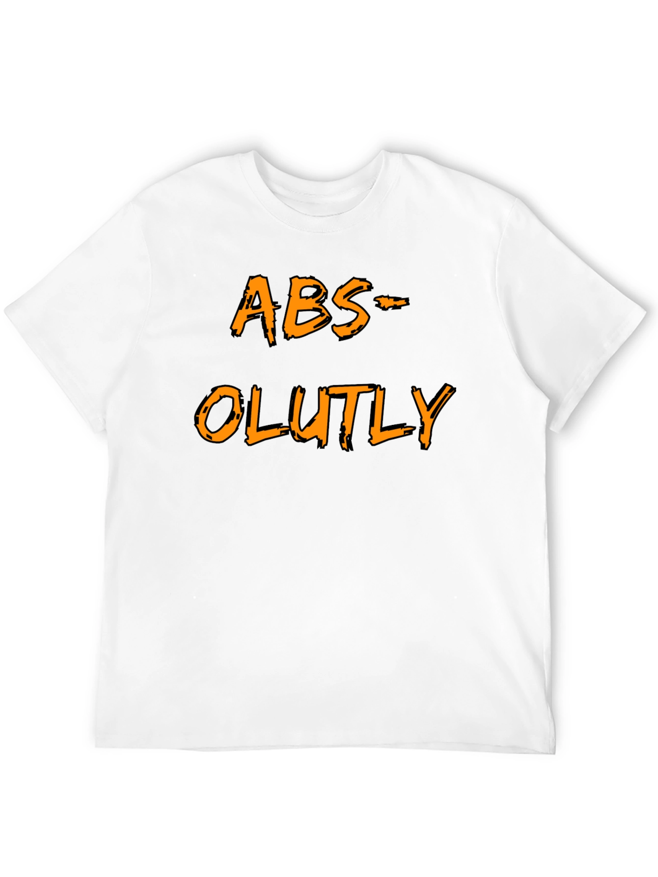Black Humorous ABS-OLUTLY Black T-Shirt view 12
