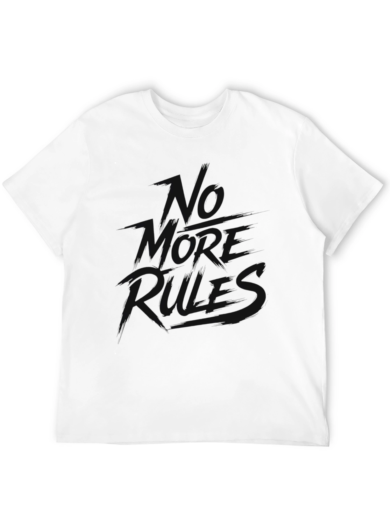 Black No More Rules Black Graphic Tee view 12