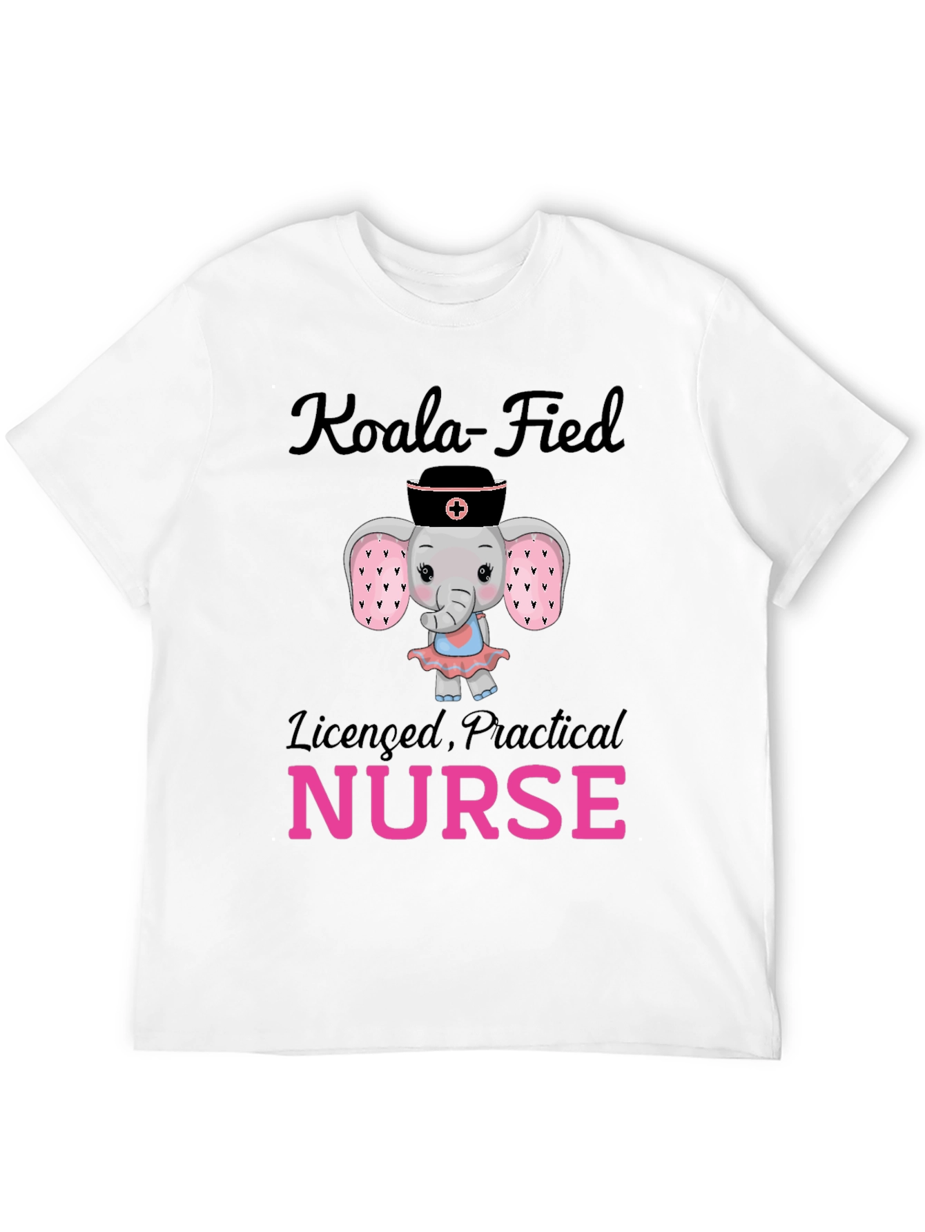 Black Koala-Fied Licensed Practical Nurse T-Shirt view 12
