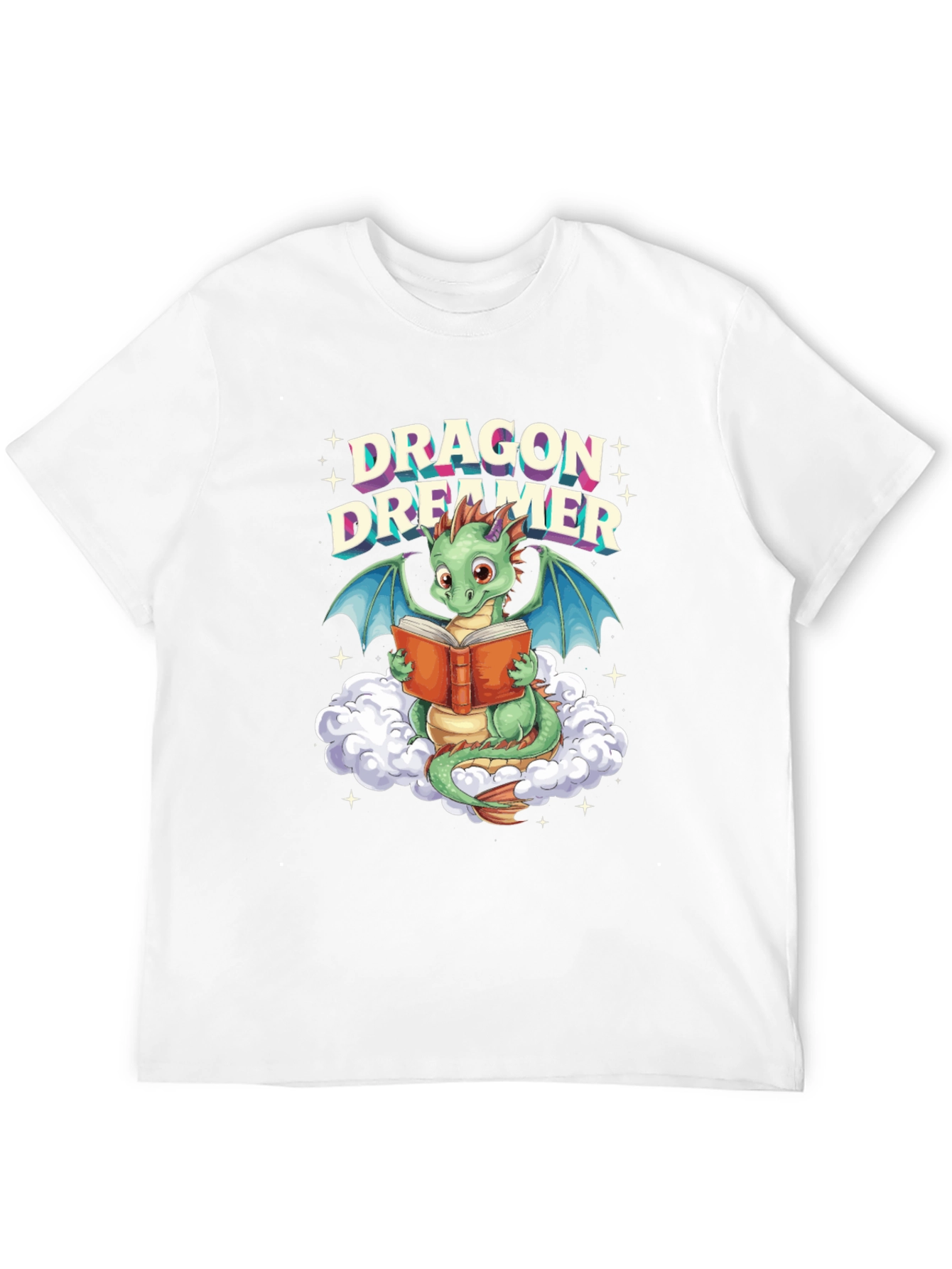 Black Dragon Dreamer T-Shirt - Book Lover Fantasy Tee view 12
