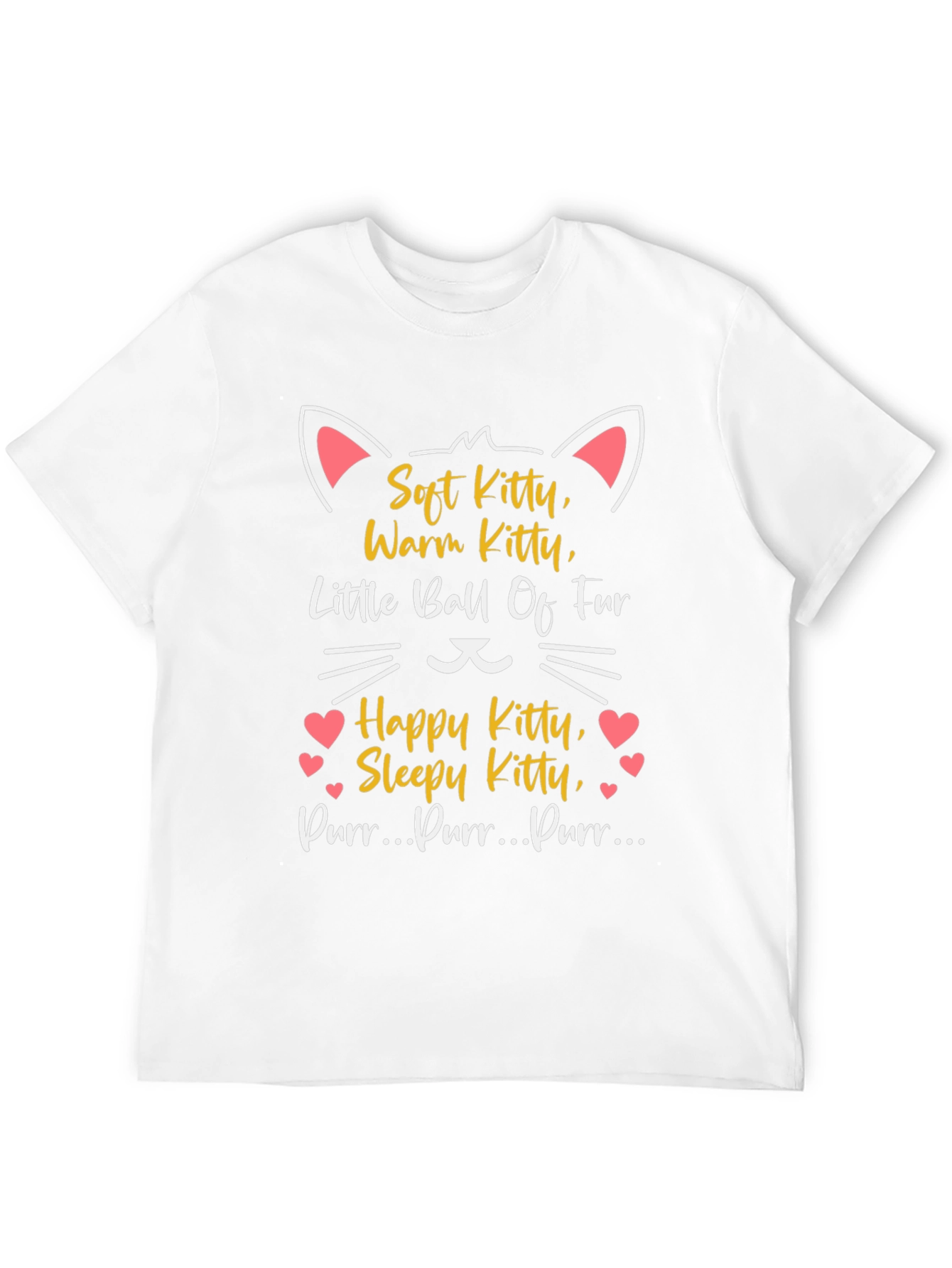 Black Soft Kitty T-Shirt - Warm, Happy, Sleepy Cat Tee view 12
