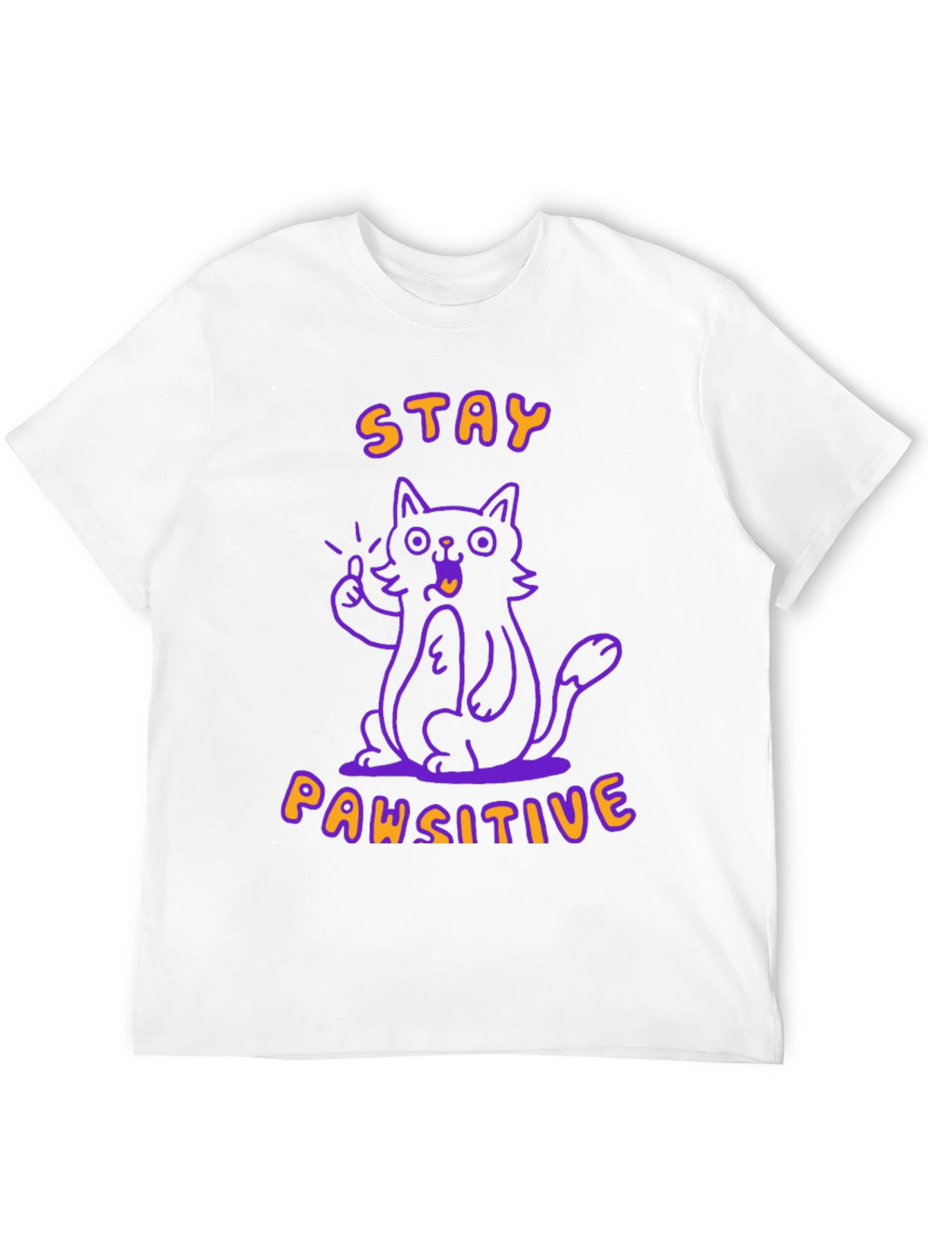 Black Stay Pawsitive Black T-Shirt view 12