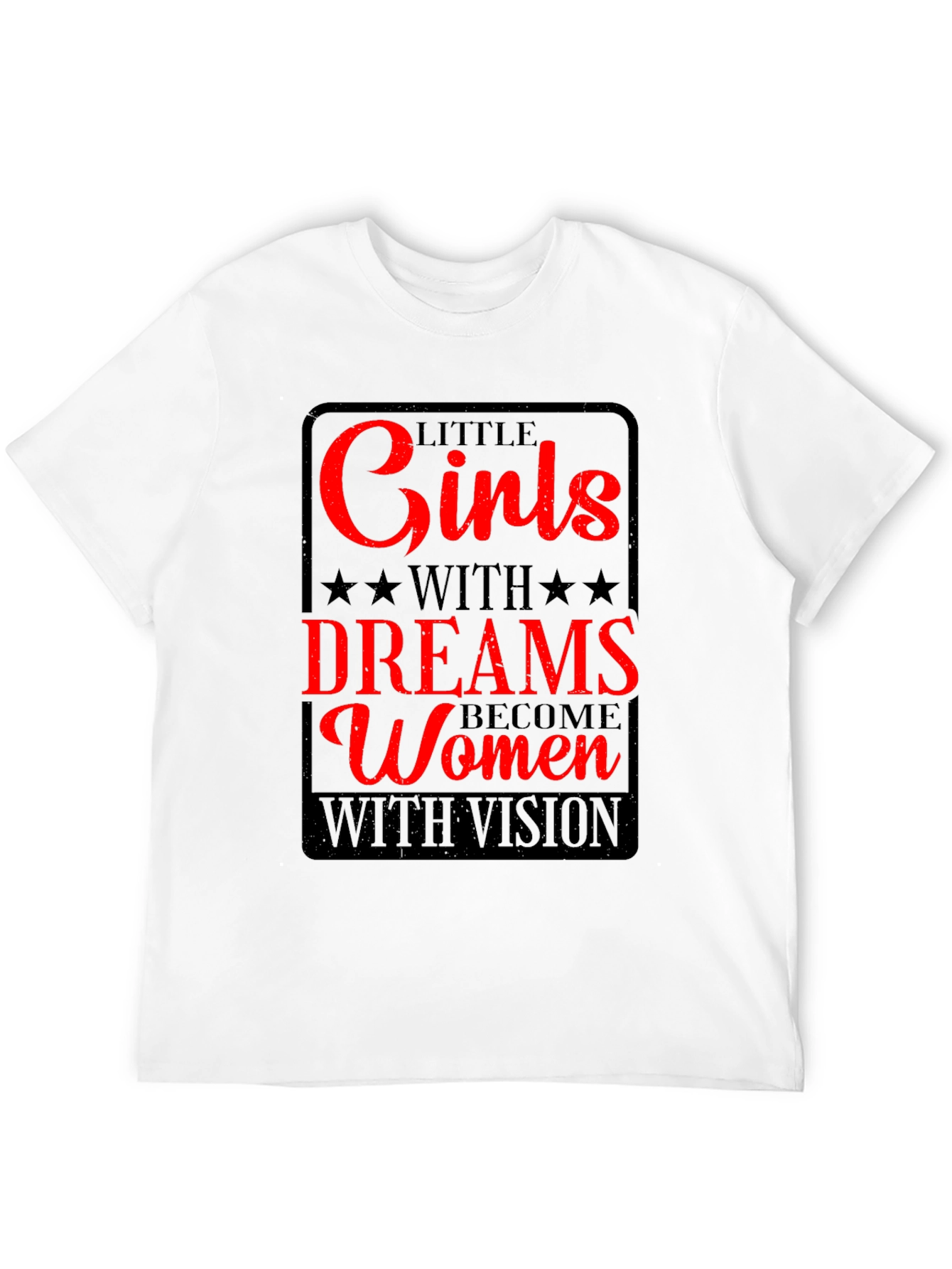Black Inspirational Women's T-Shirt - Girls With Dreams view 12