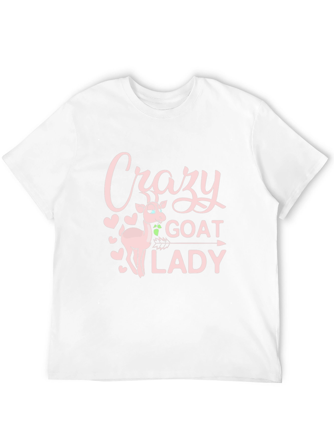 Black Crazy Goat Lady Graphic Tee - Black view 12