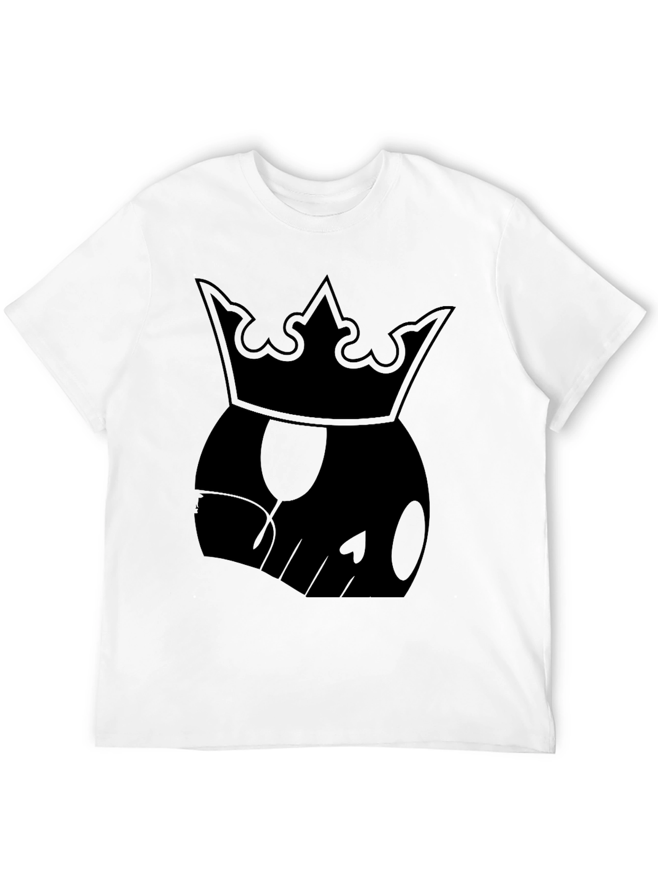 Black King Skull Graphic T-Shirt - Black view 12