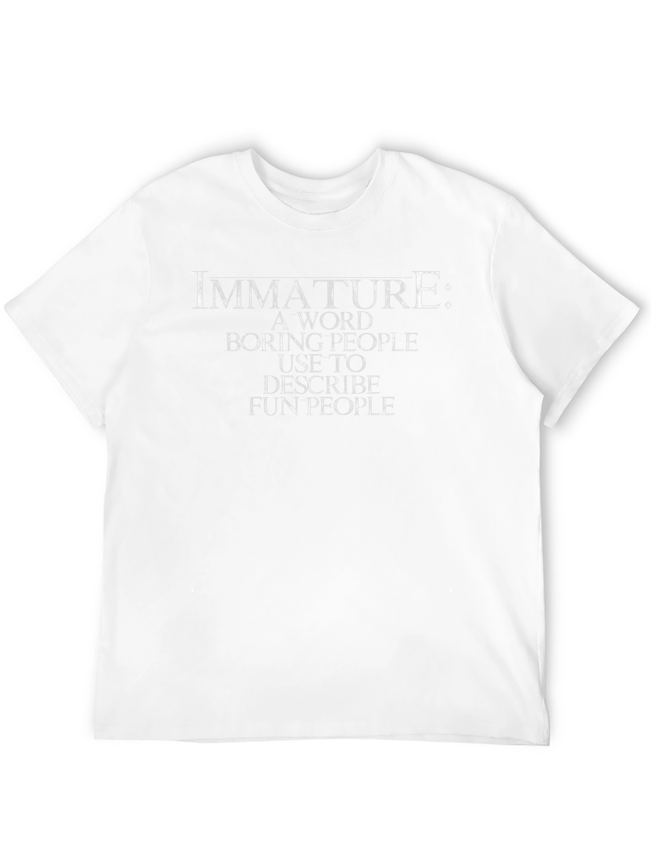 Black Funny Immature Definition Black T-Shirt view 12