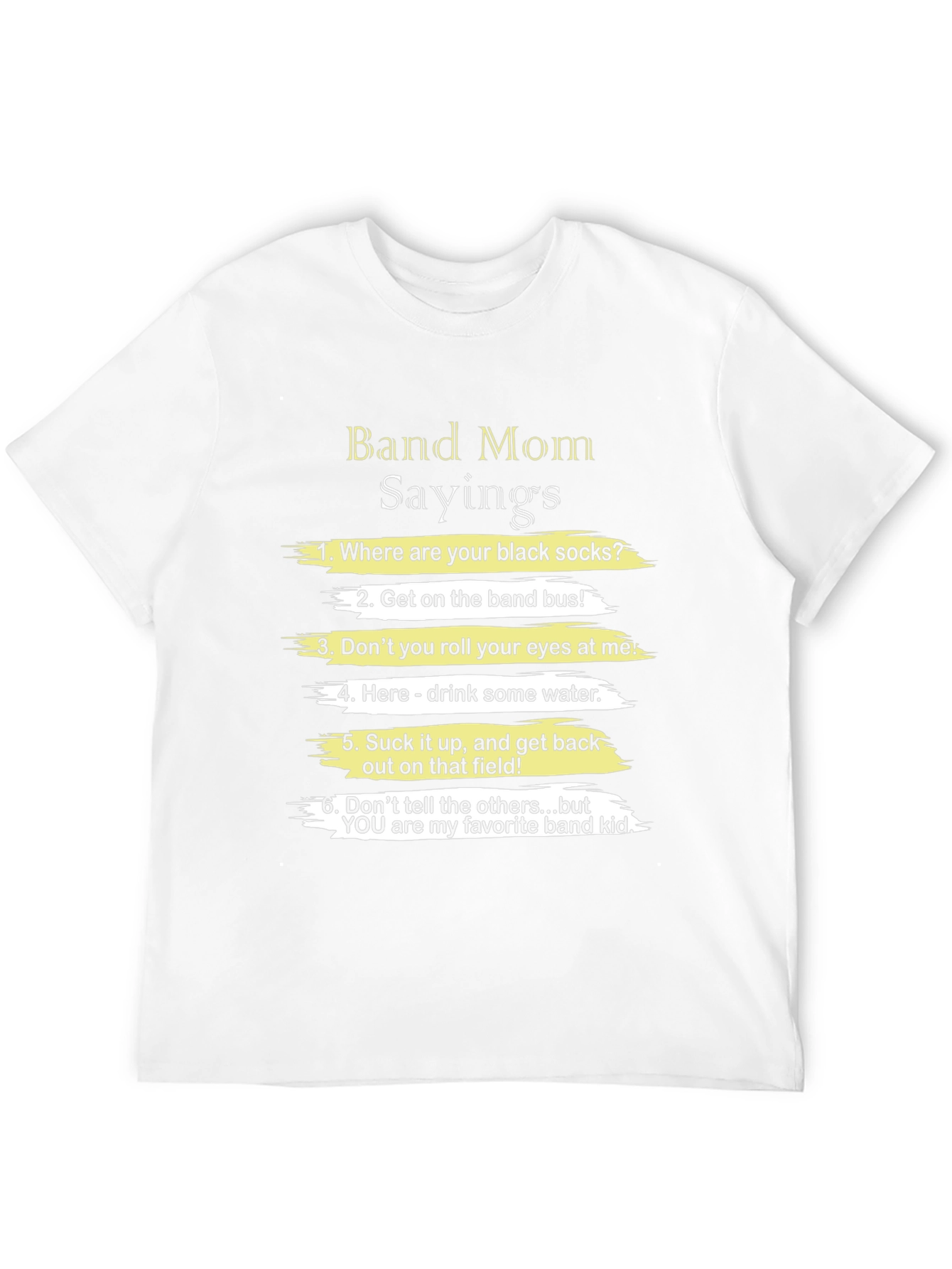 Black Band Mom Sayings T-Shirt - Funny Band Parent Apparel view 12
