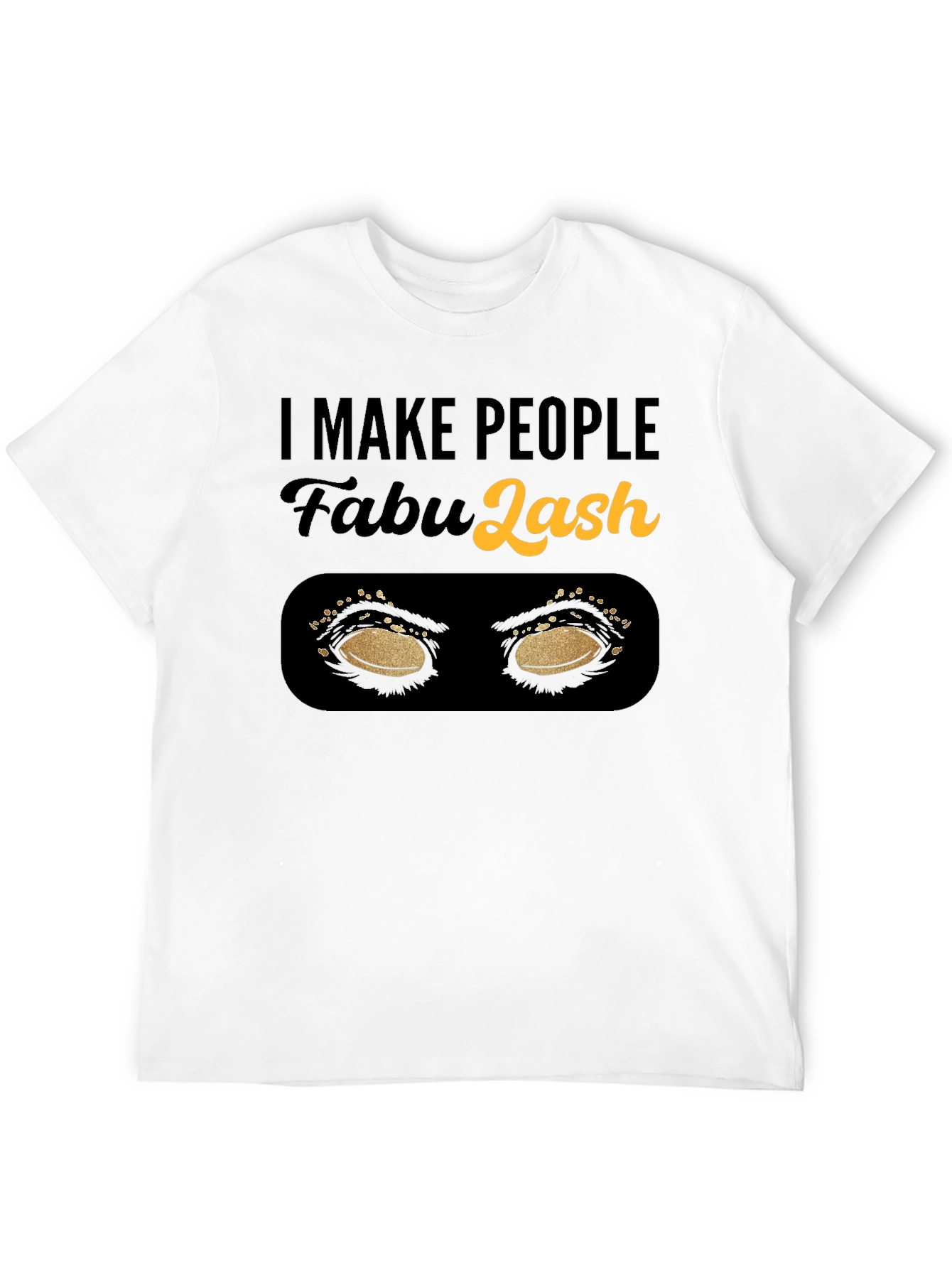 Black Fabulash Eyelash Artist T-Shirt view 12