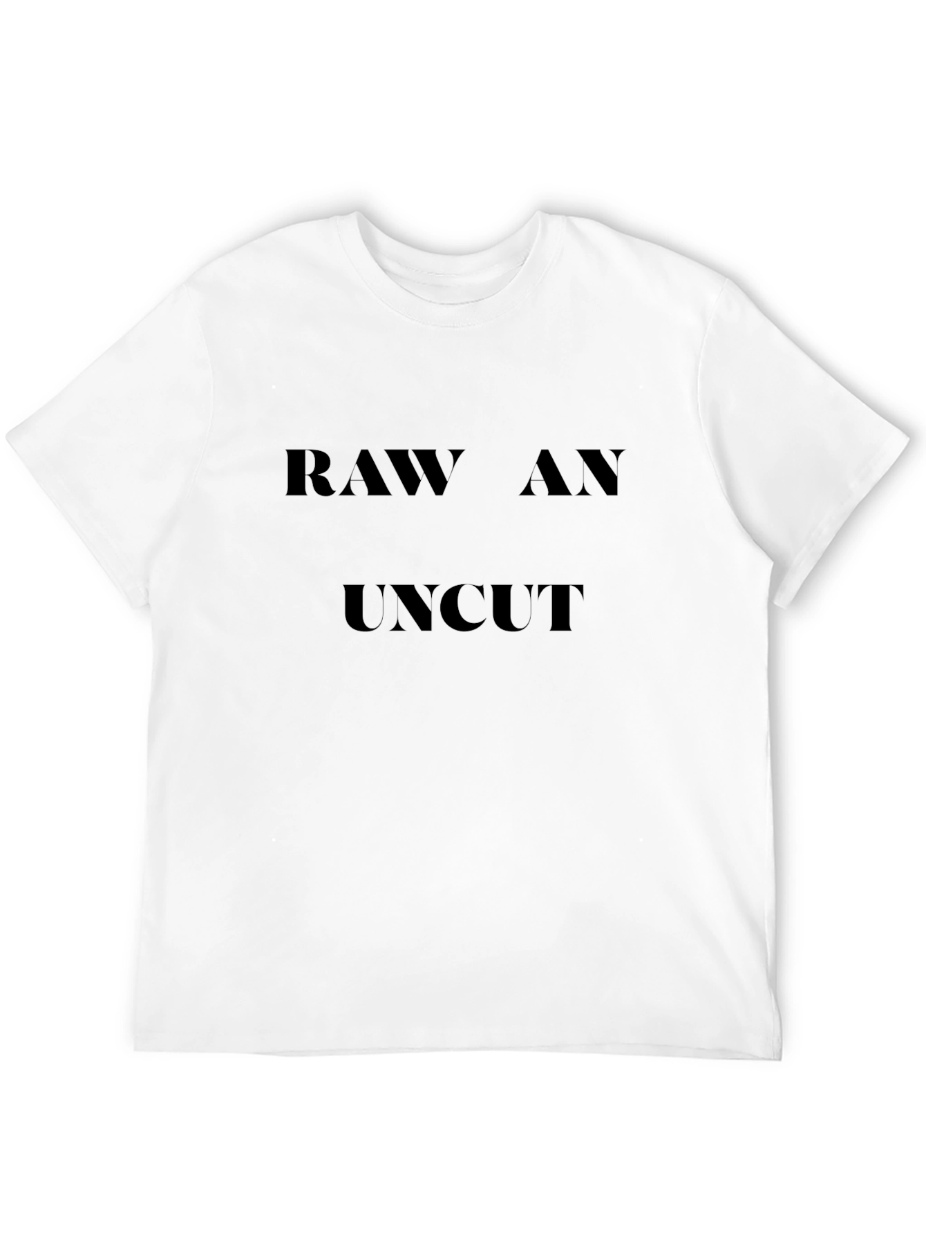 Black Raw and Uncut Black Graphic T-Shirt view 12
