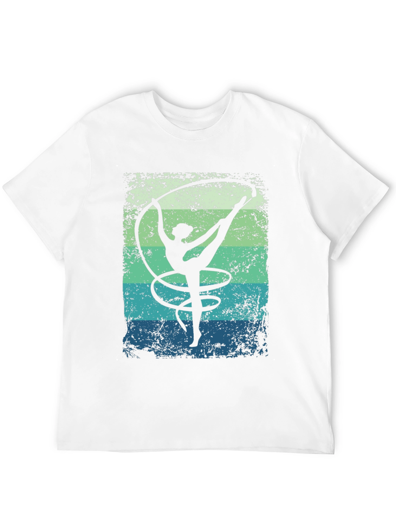 Black Rhythmic Gymnastics T-Shirt Retro Design view 12