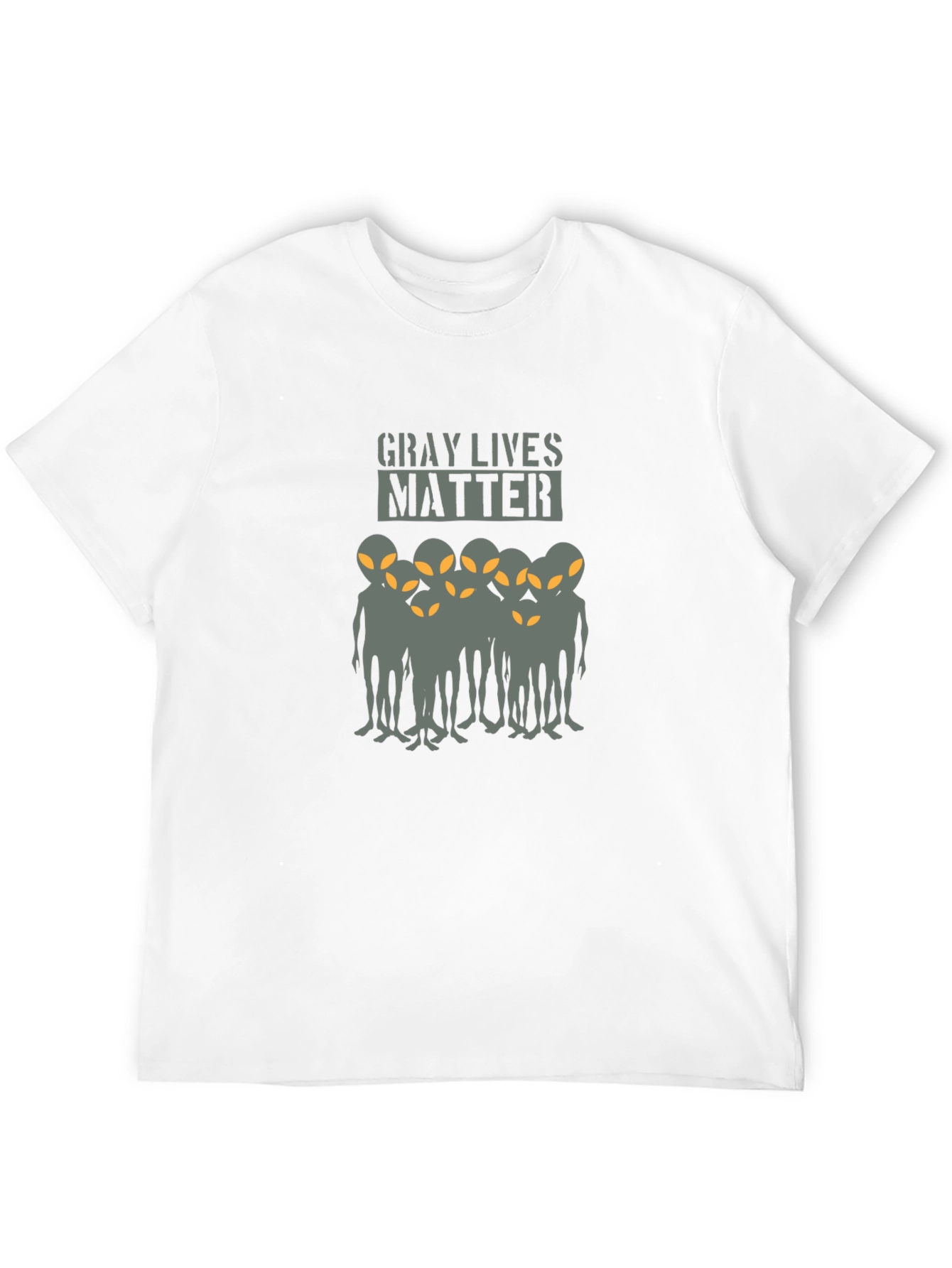 Black Gray Lives Matter Alien T-Shirt view 12