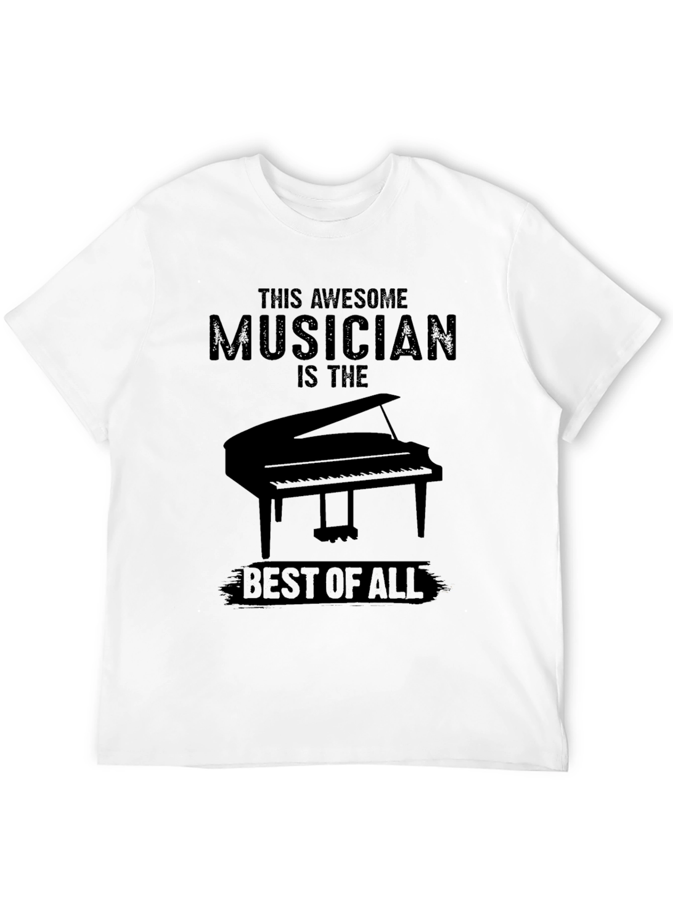 Black Awesome Musician Piano T-Shirt view 12