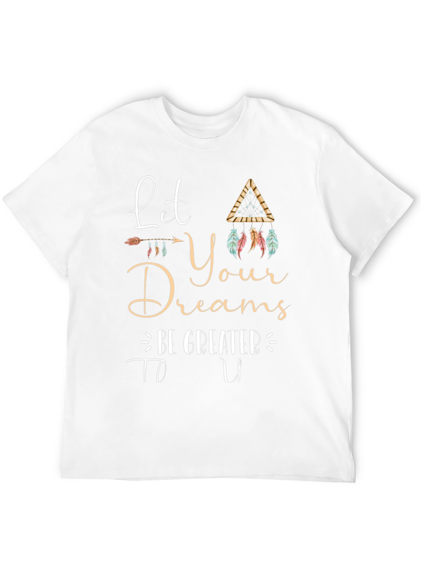 Black Inspirational Graphic Tee - Let Your Dreams Be Greater view 12