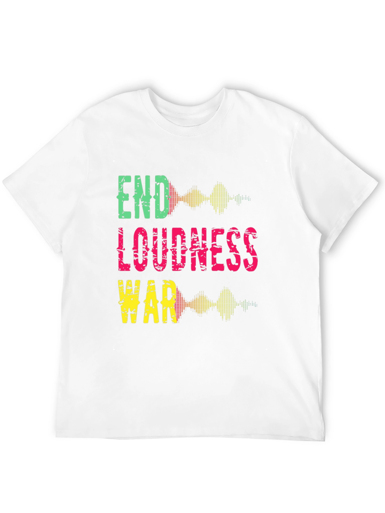 Black End Loudness War Graphic Tee - Black Cotton T-Shirt view 12