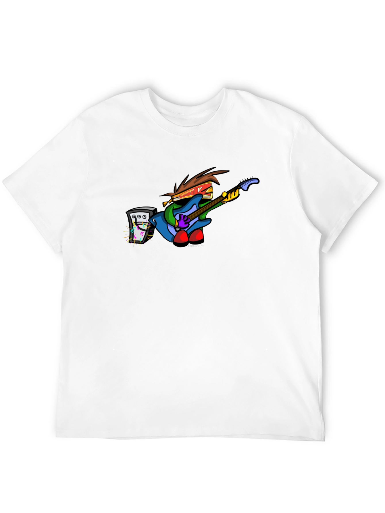 Black Cartoon Rock Band Tee view 12