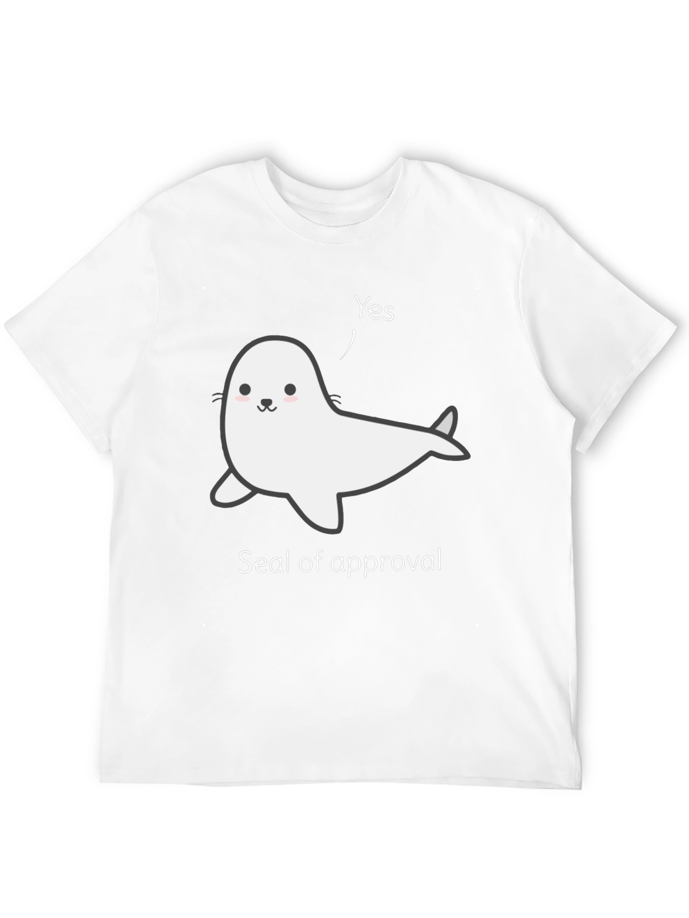 Black Seal of Approval T-Shirt - Funny Animal Tee view 12