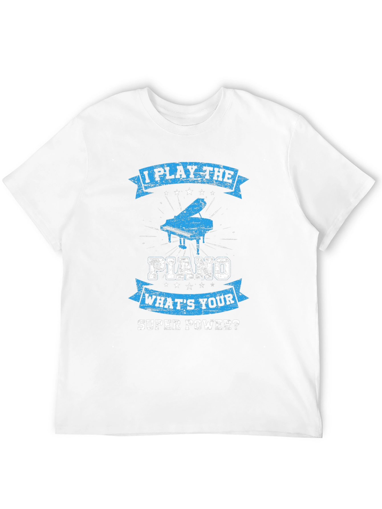 Black I Play The Piano T-Shirt: What's Your Super Power? view 12