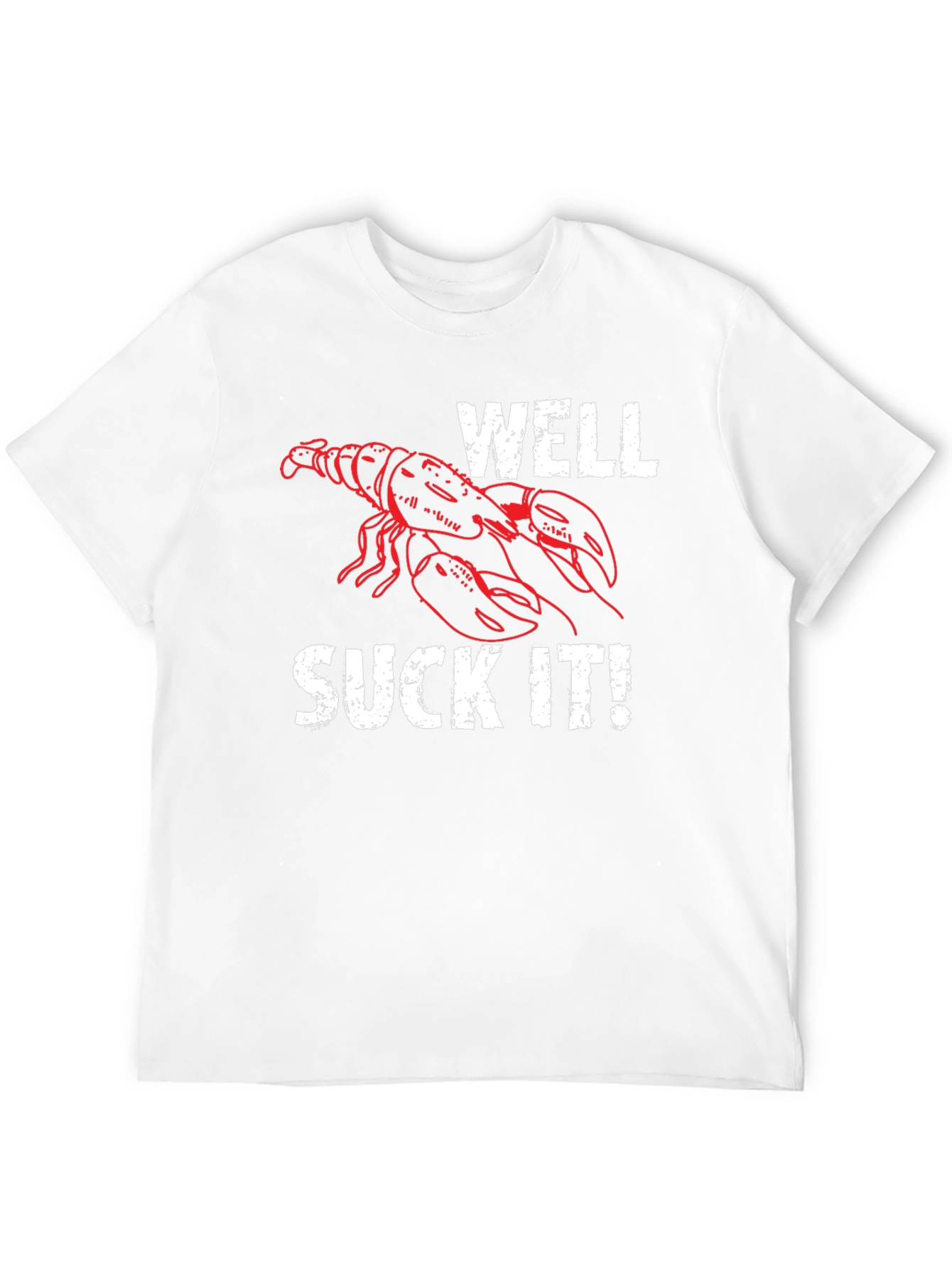Black Well Suck It! Lobster Graphic T-Shirt - Funny Seafood Tee view 12
